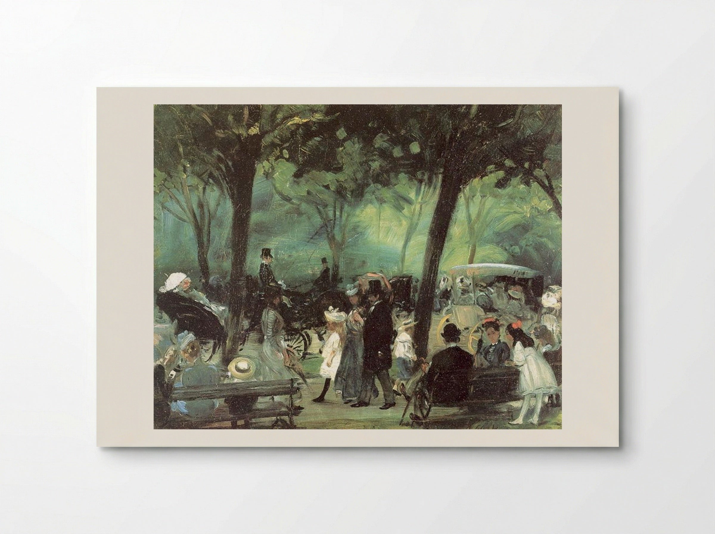 The Drive, Central Park - William James Glackens - Poster