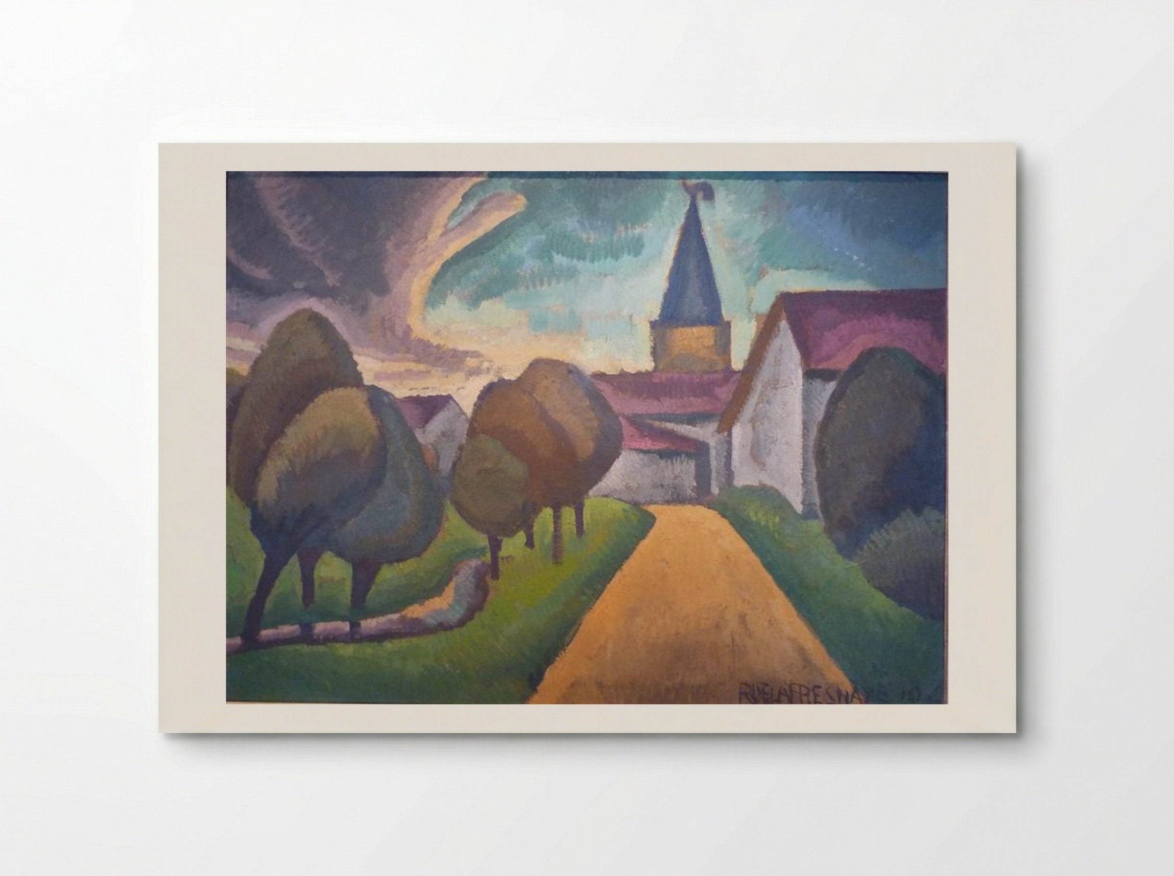 The Entrance to the Village - Roger de La Fresnaye - Poster