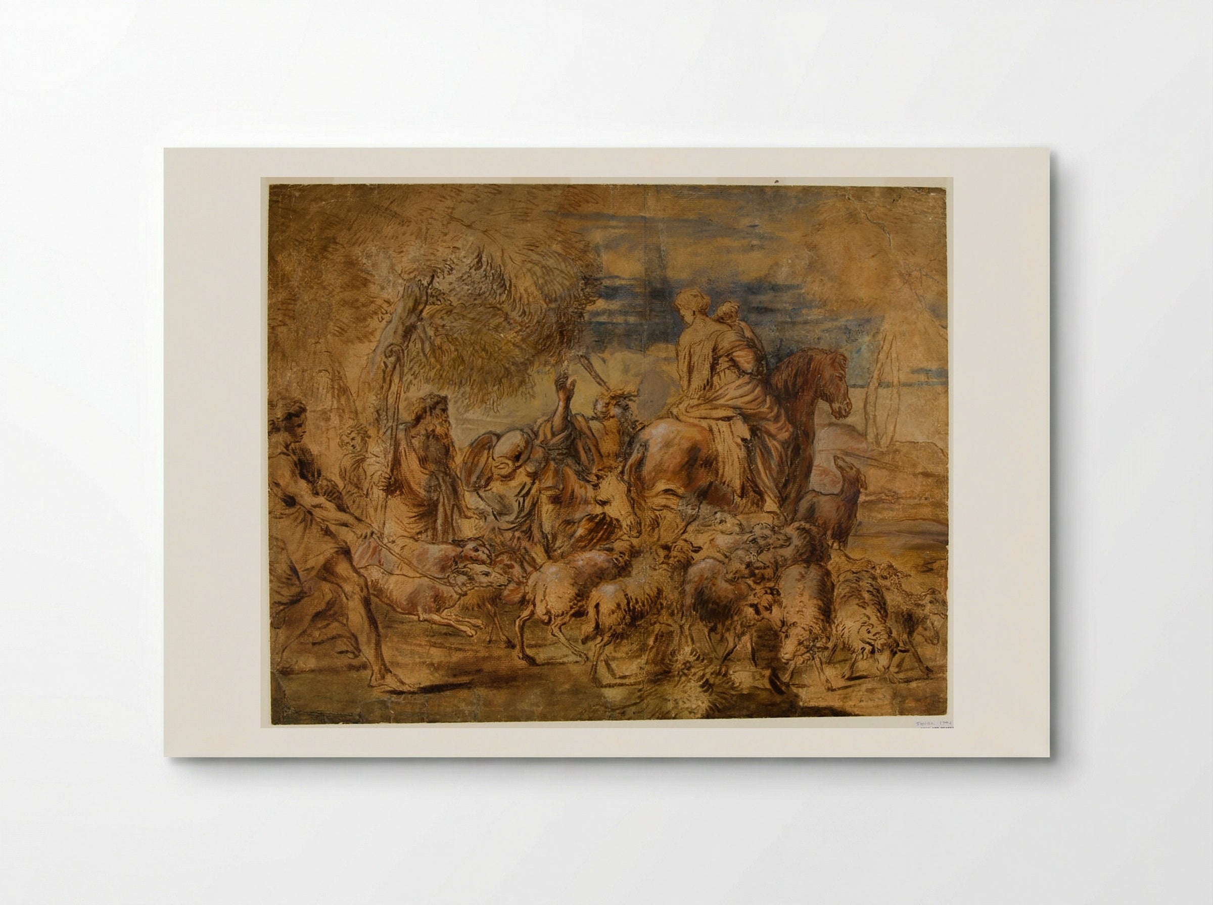 The Family of Jacob - Giovanni Benedetto Castiglione - Poster