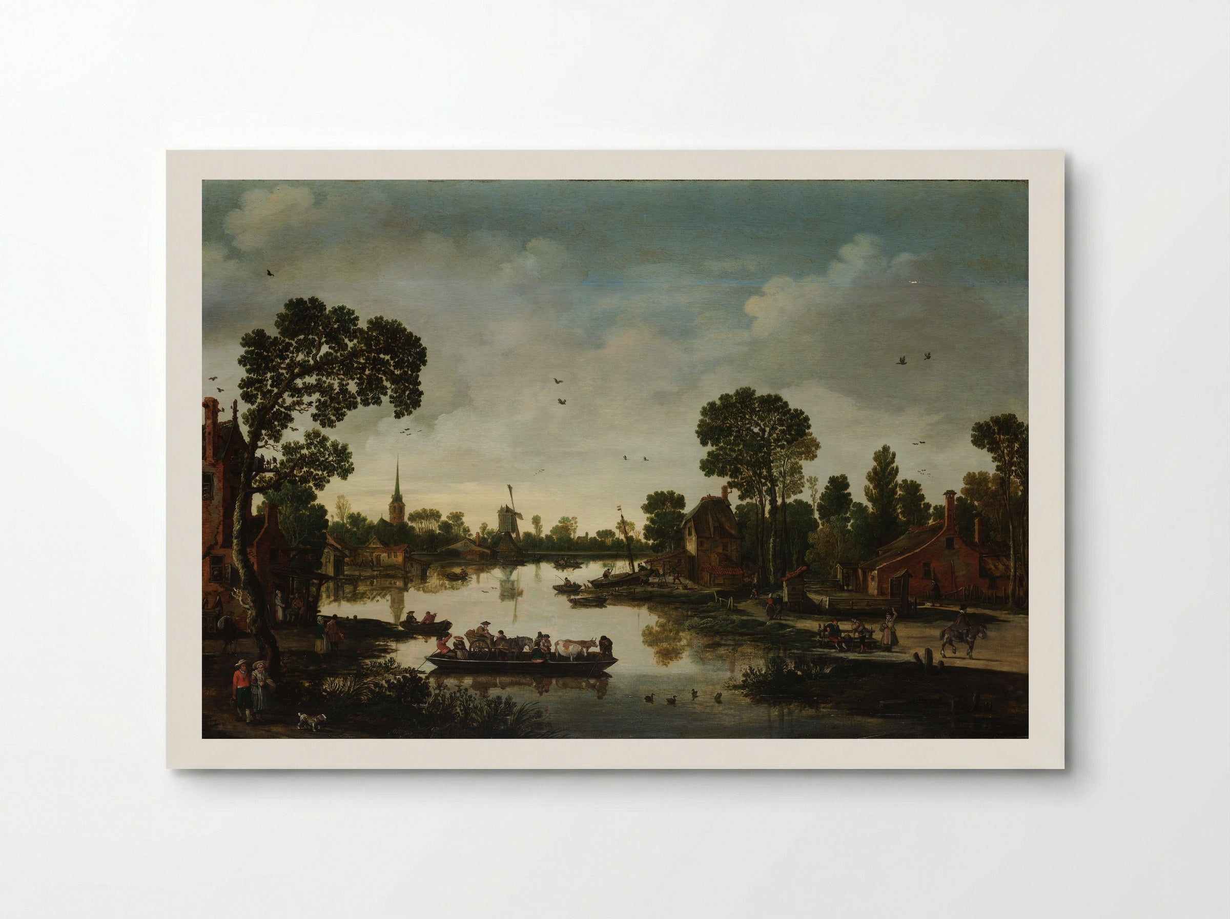 The Ferry Boat - Esaias van de Velde - Poster