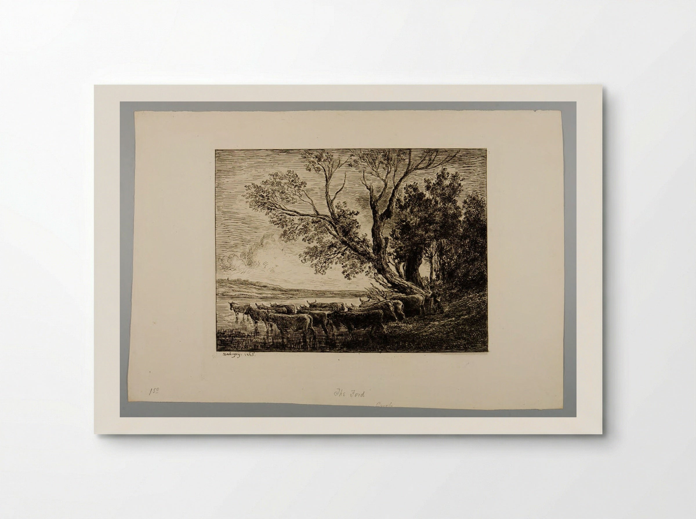The Ford - Charles-François Daubigny - Poster