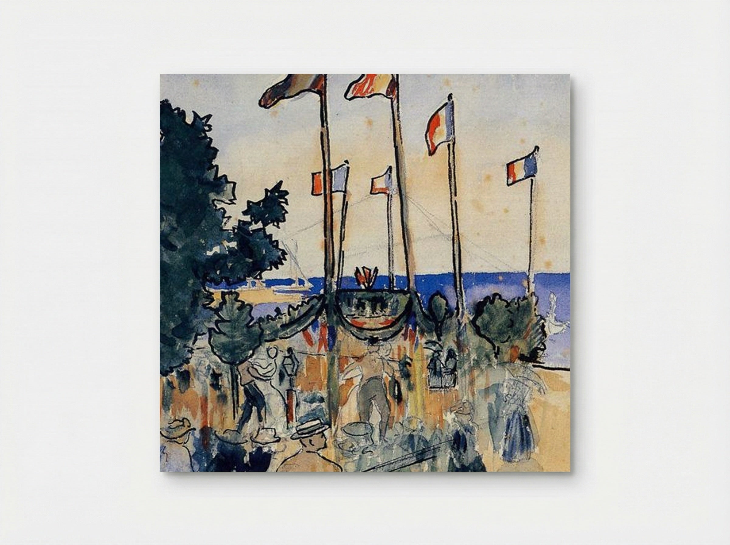 The Fourth of July by the Sea - Henri-Edmond Cross - Poster