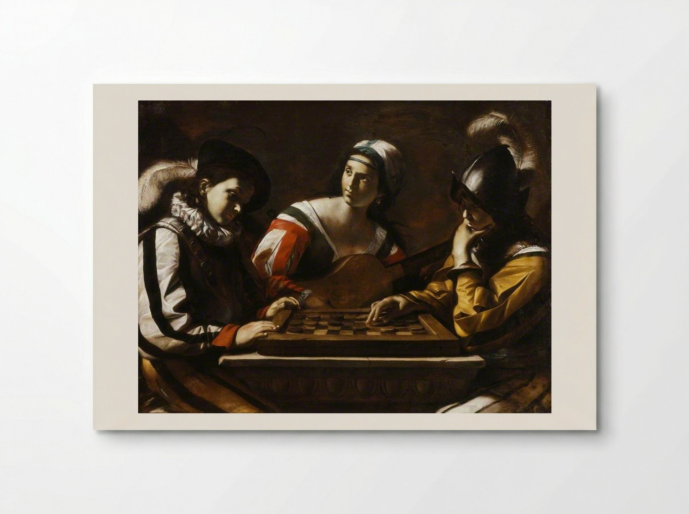 The Game of Draughts - Mattia Preti - Poster