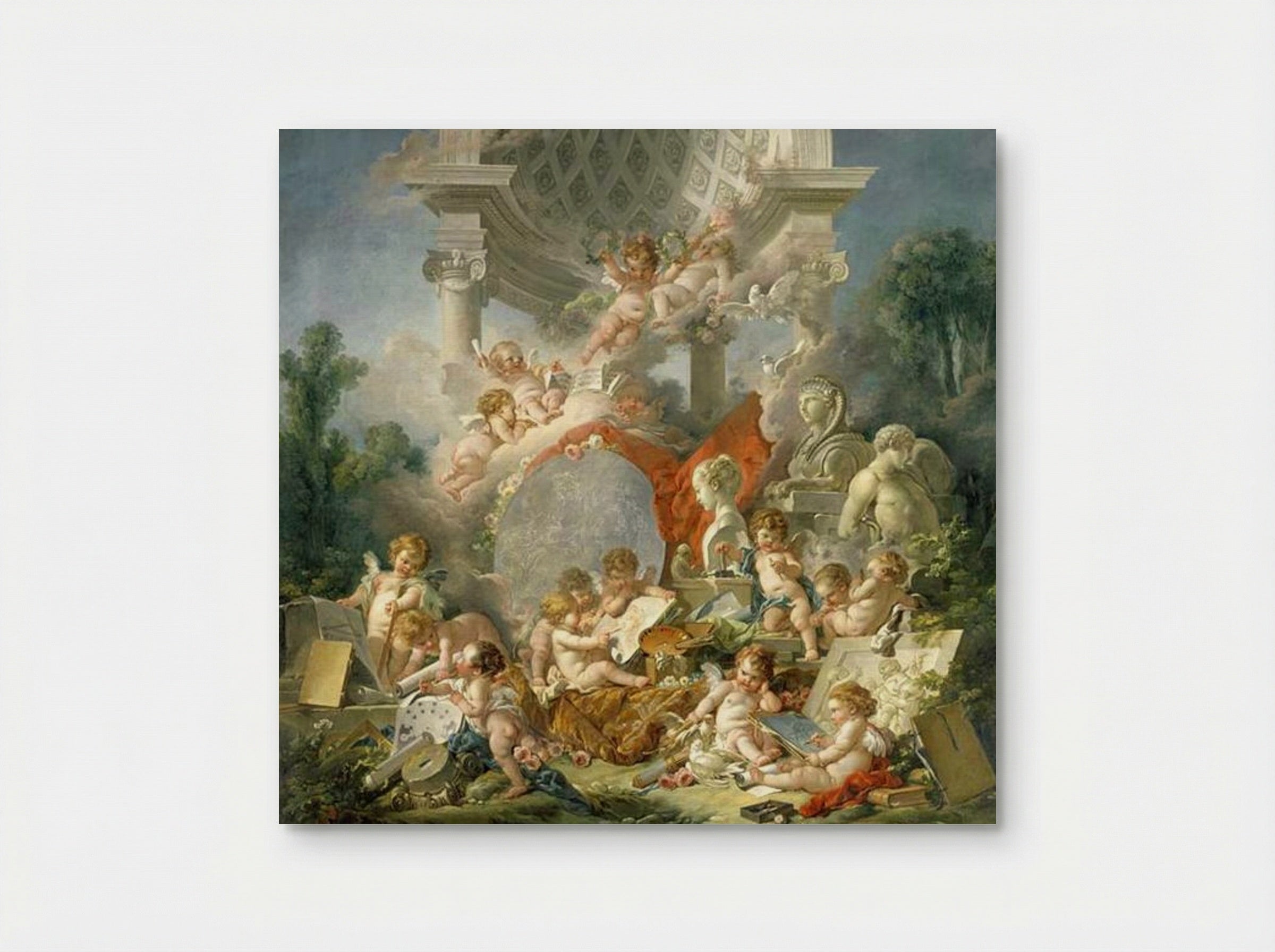 The Geniuses of the Arts - François Boucher - Poster