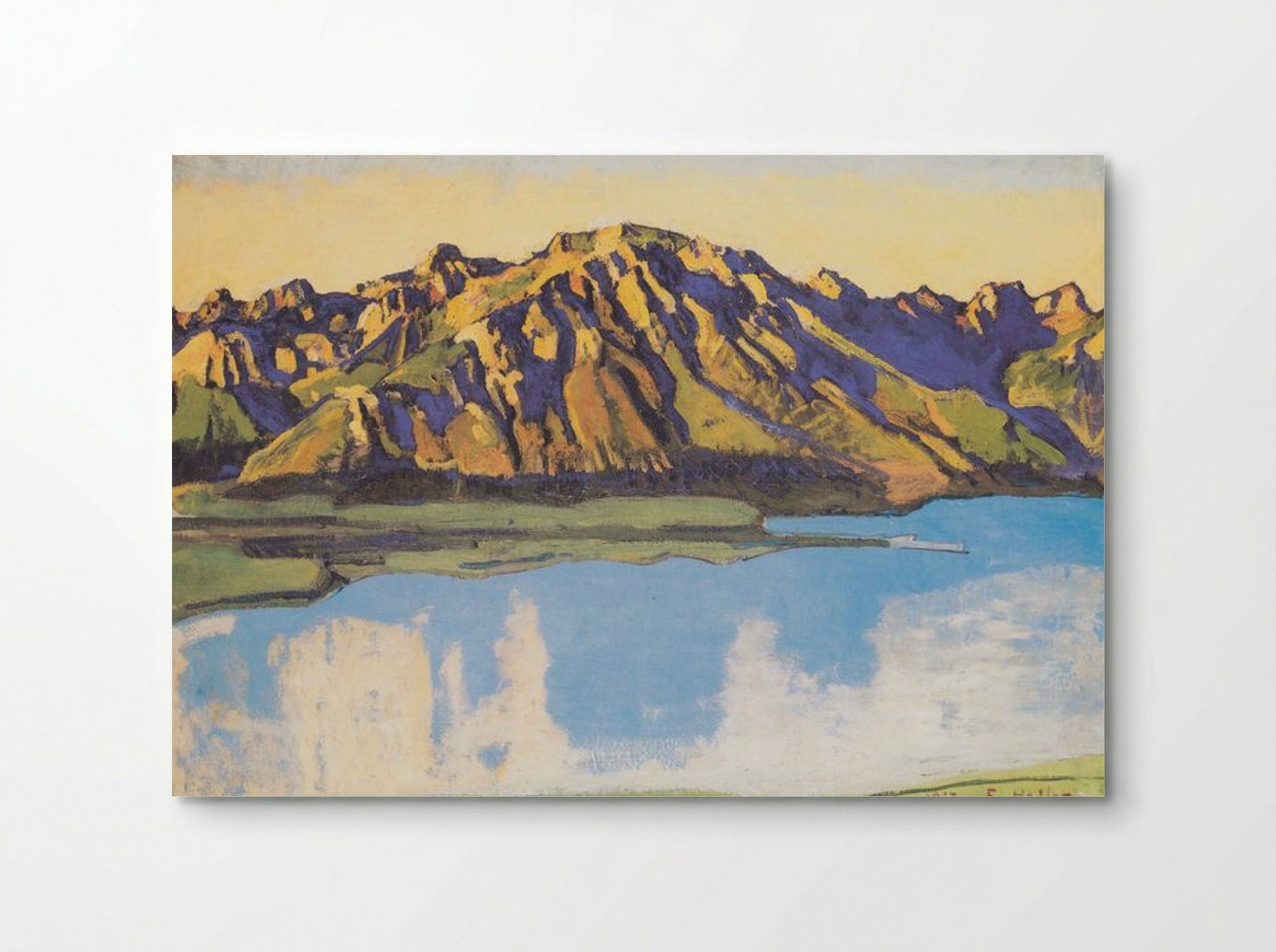 The Grammont in the Morning Sun - Ferdinand Hodler - Poster