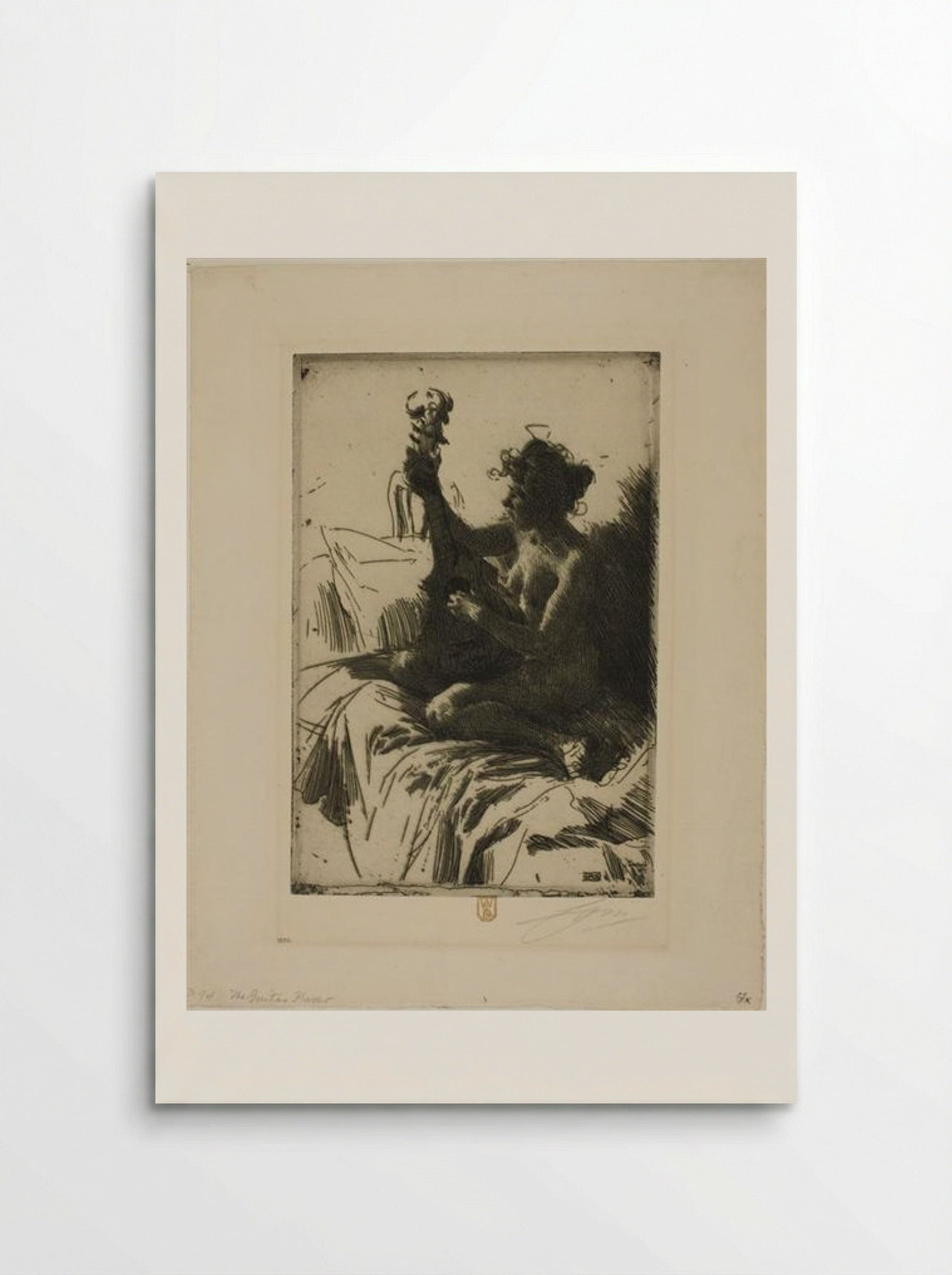 The Guitar - Anders Zorn - Poster