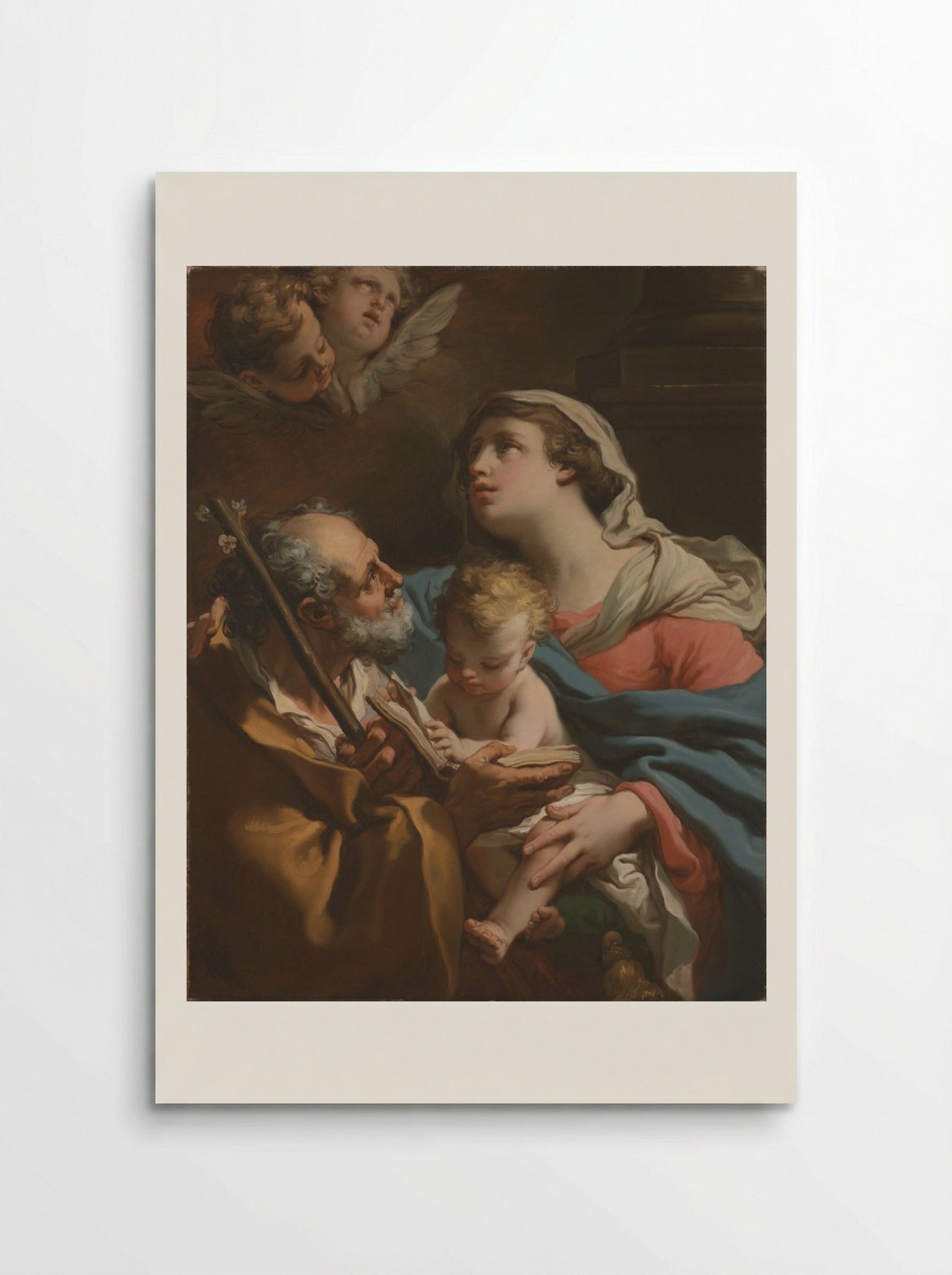 The Holy Family - Gaetano Gandolfi - Poster
