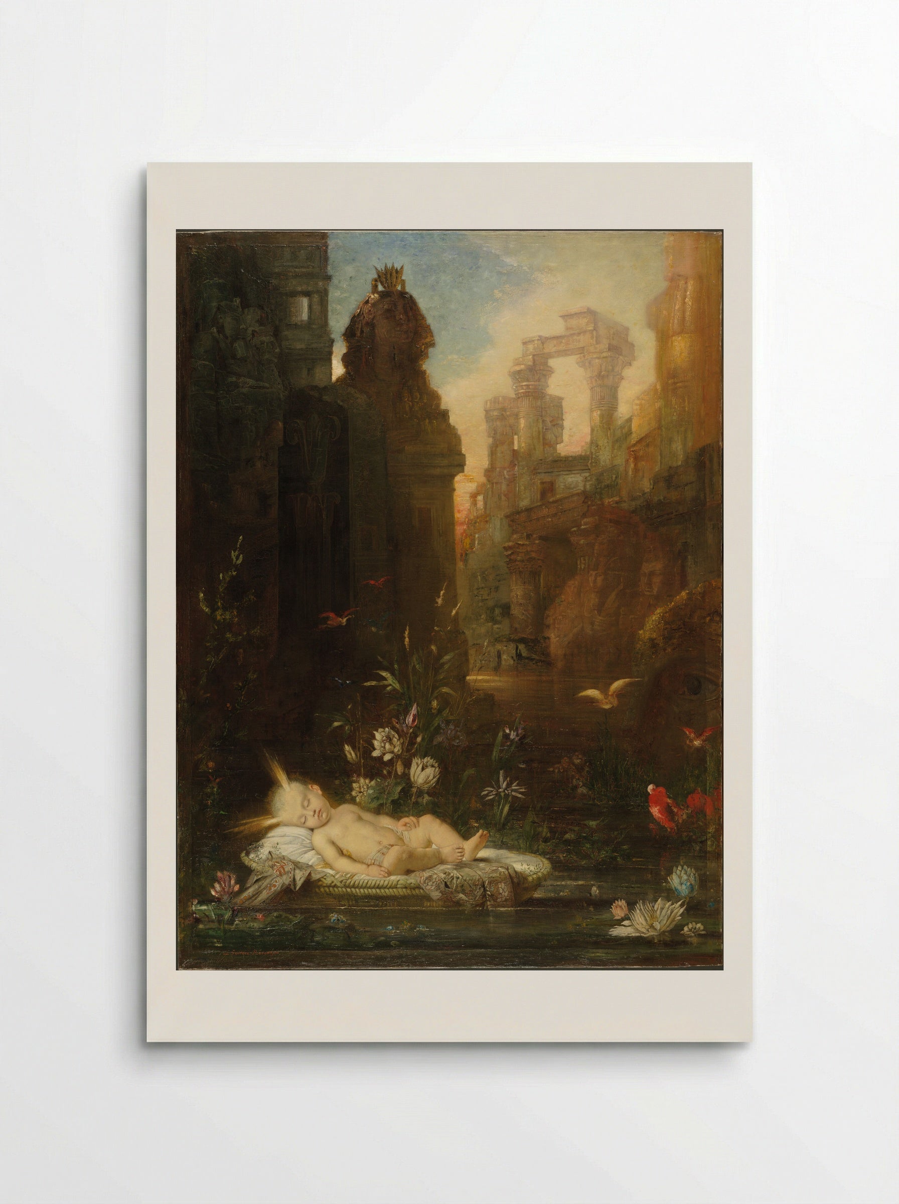 The Infant Moses - Gustave Moreau - Poster
