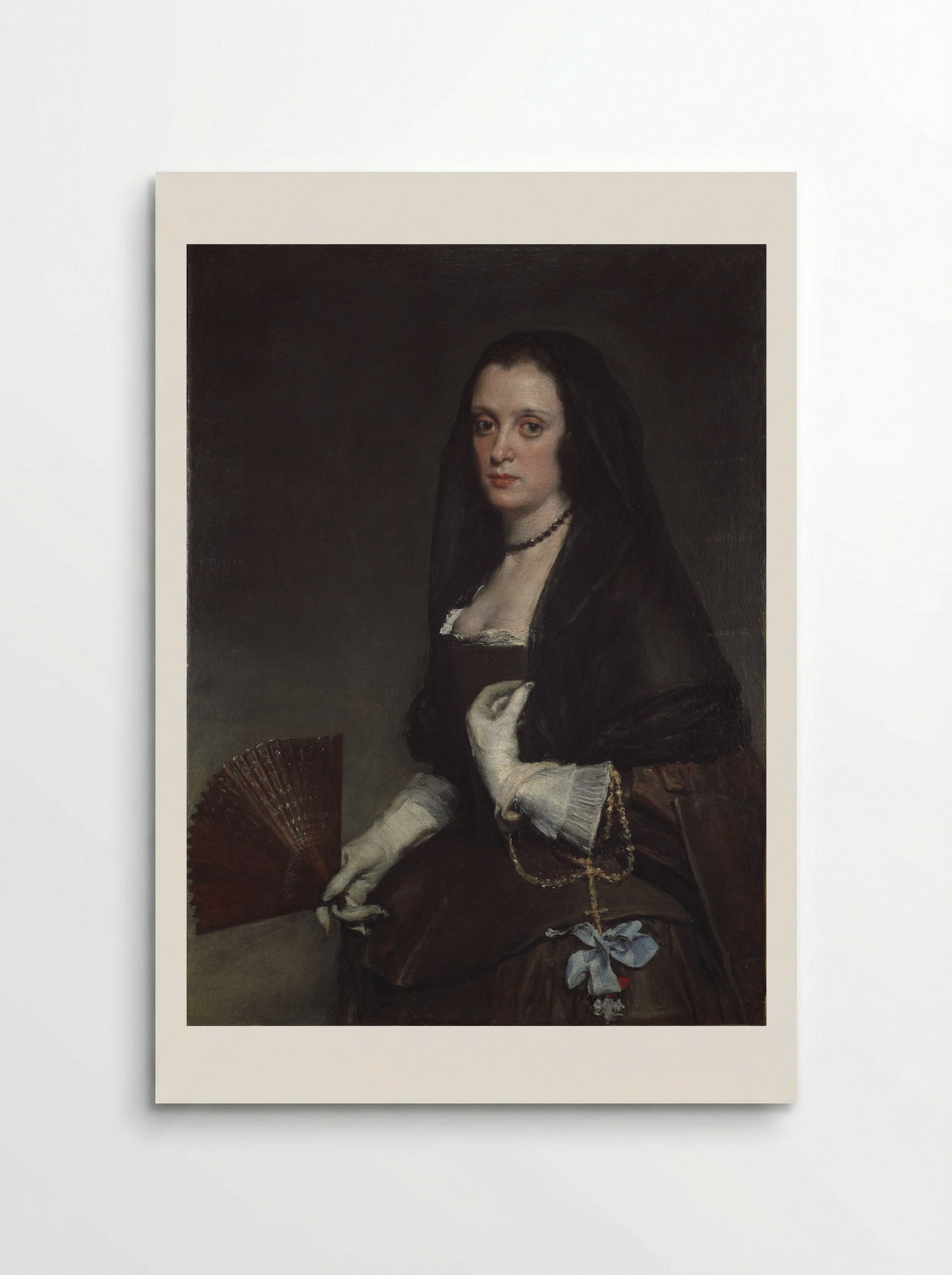 The Lady with a Fan - Diego Velázquez - Poster