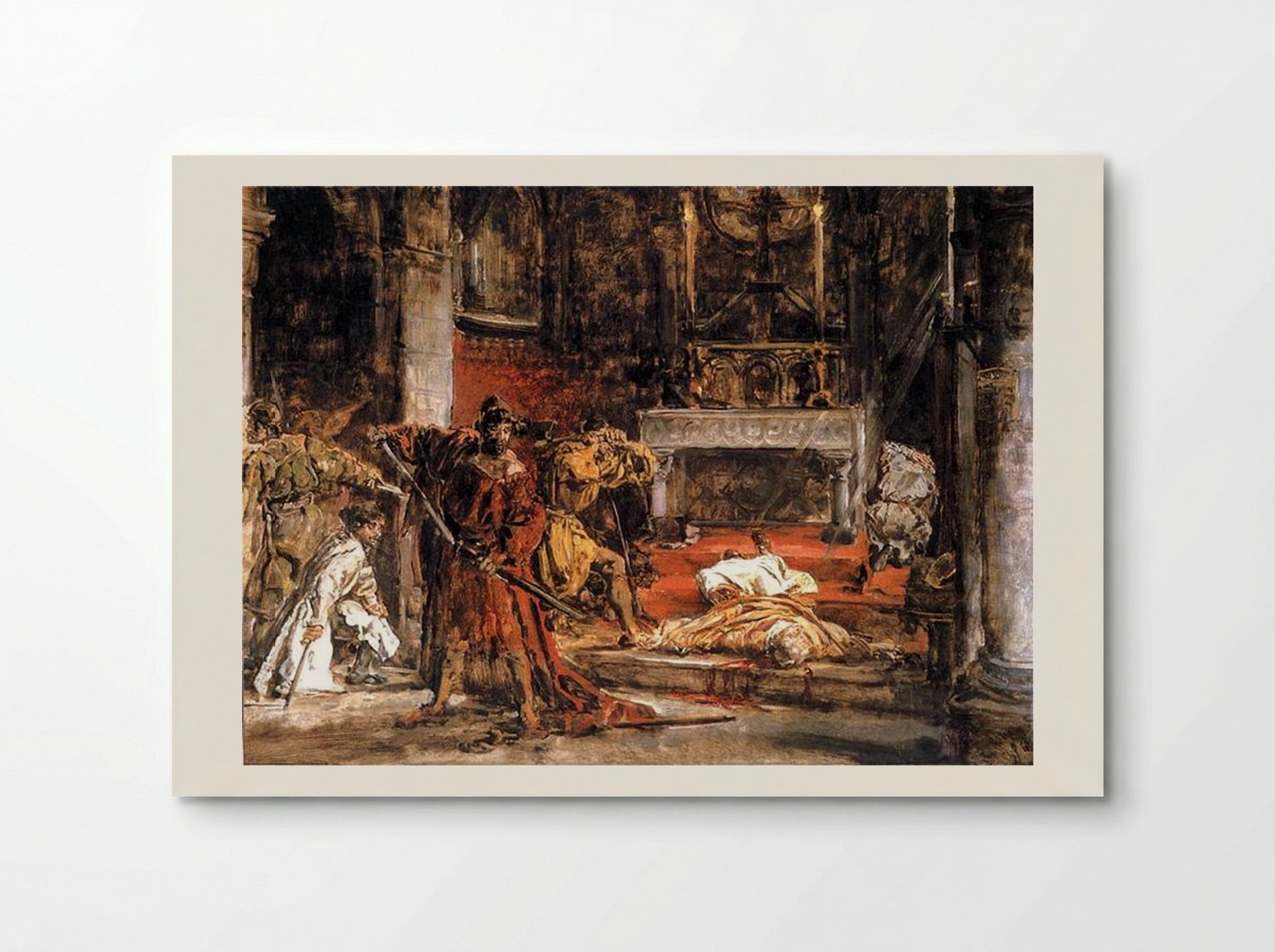 The Murder of St Stanislaus - Jan Matejko - Poster