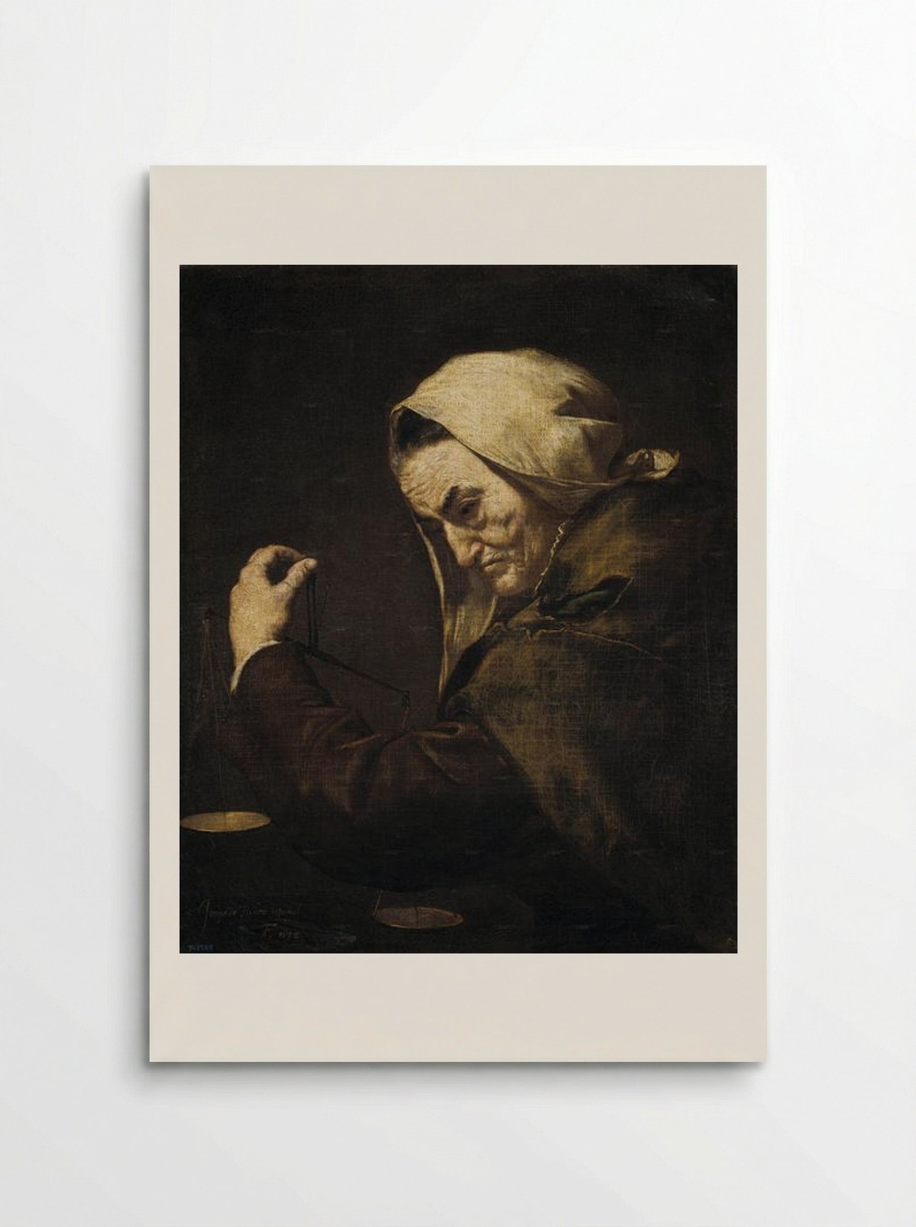 The Old Usurer - Jusepe de Ribera - Poster