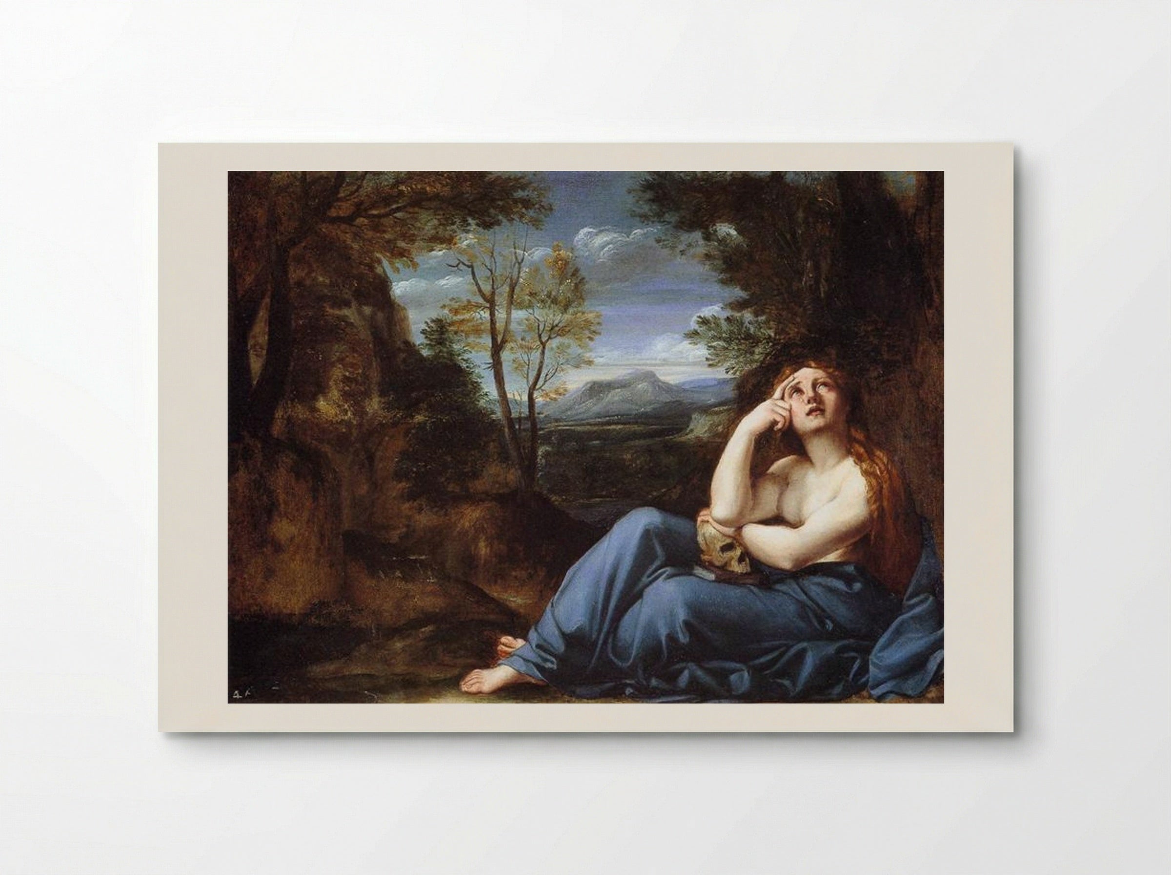 The Penitent Magdalen in a Landscape - Annibale Carracci - Poster