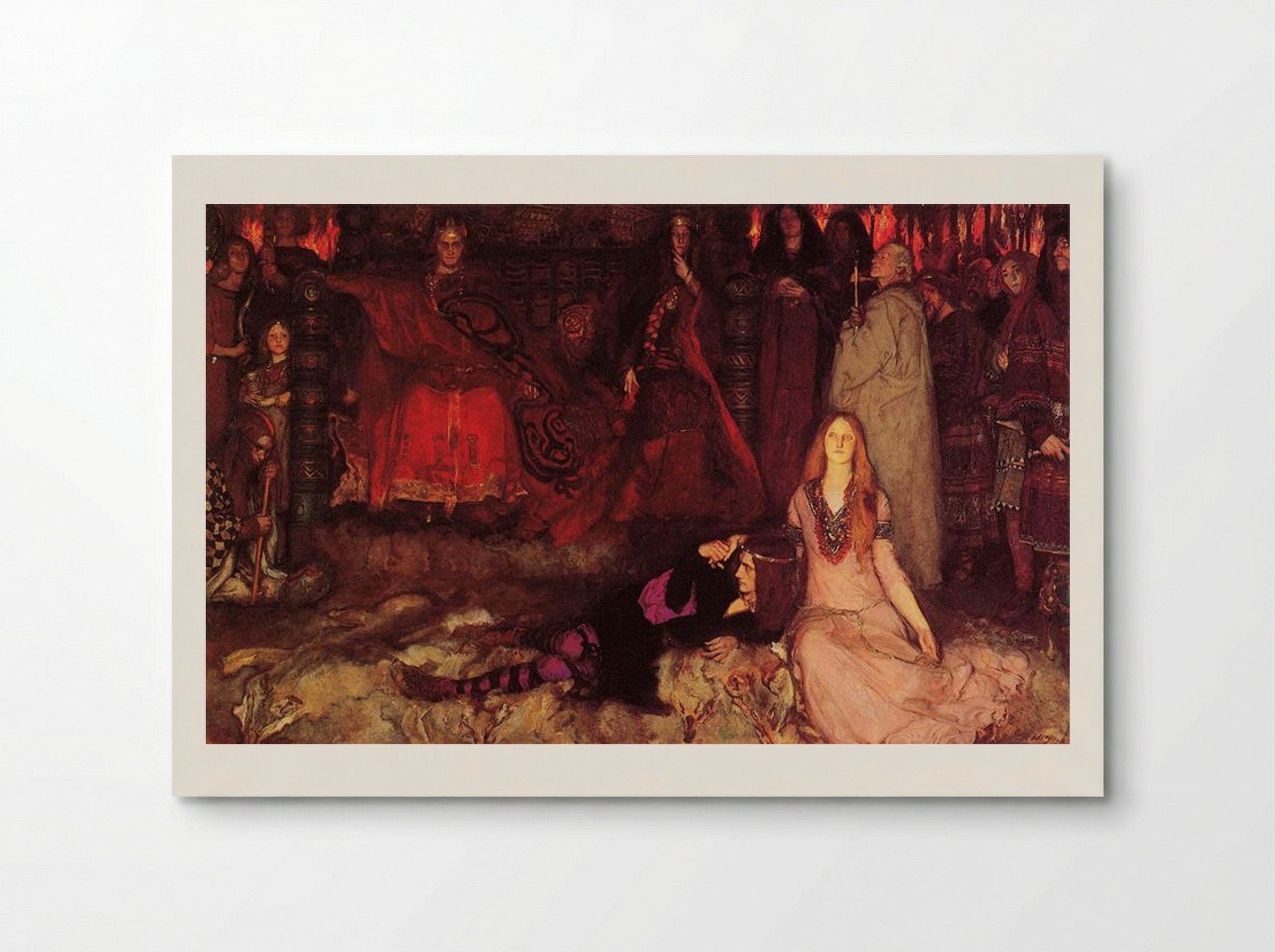 The Play Scene in Hamlet - Edwin Austin Abbey - Poster