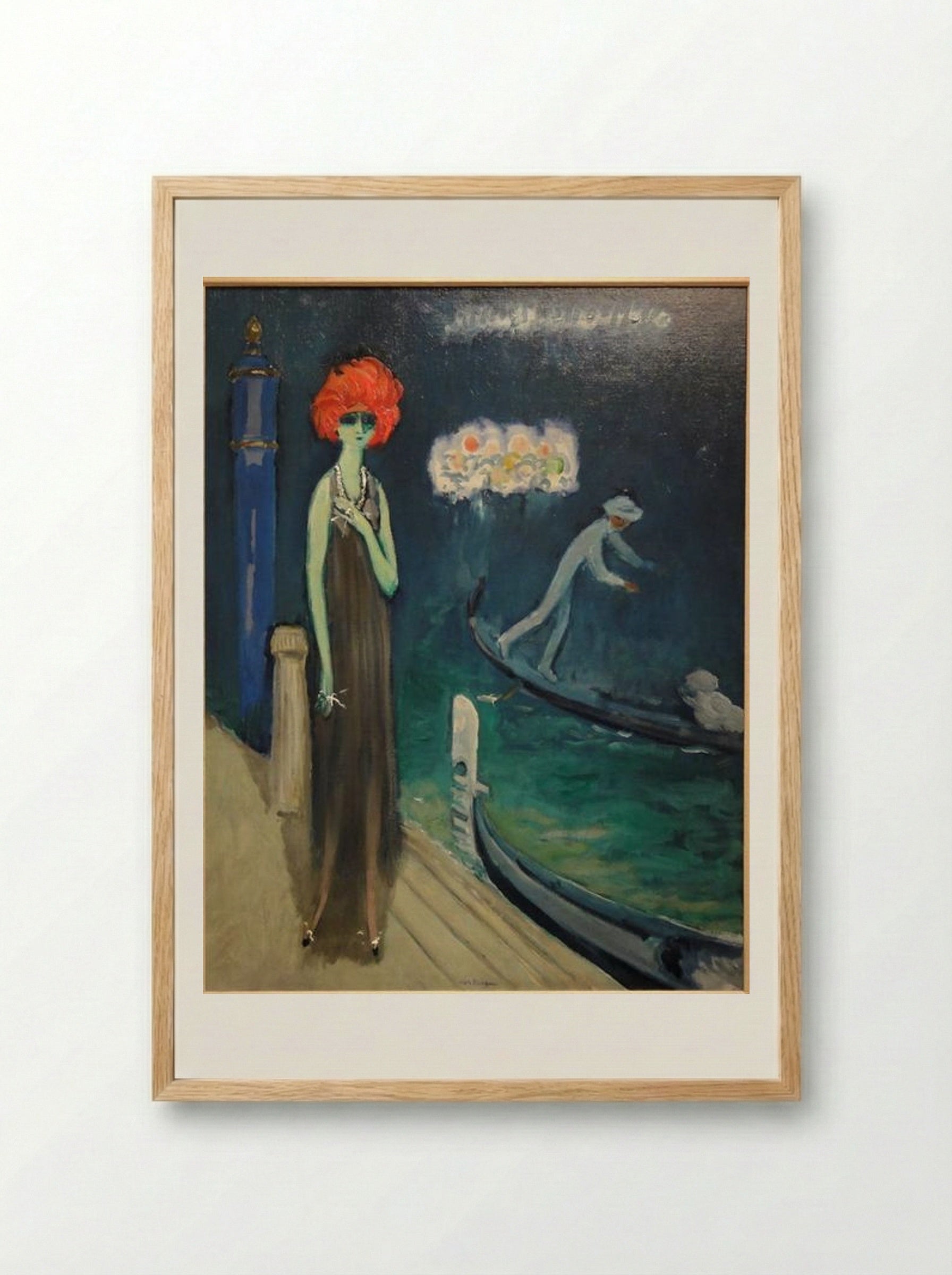 The Quai, Venice - Kees van Dongen - Framed Print Wood