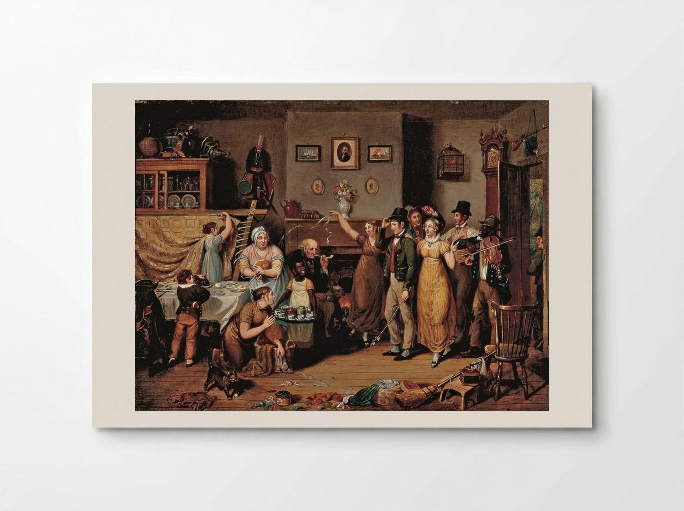 The Quilting Frolic - John Lewis Krimmel - Poster