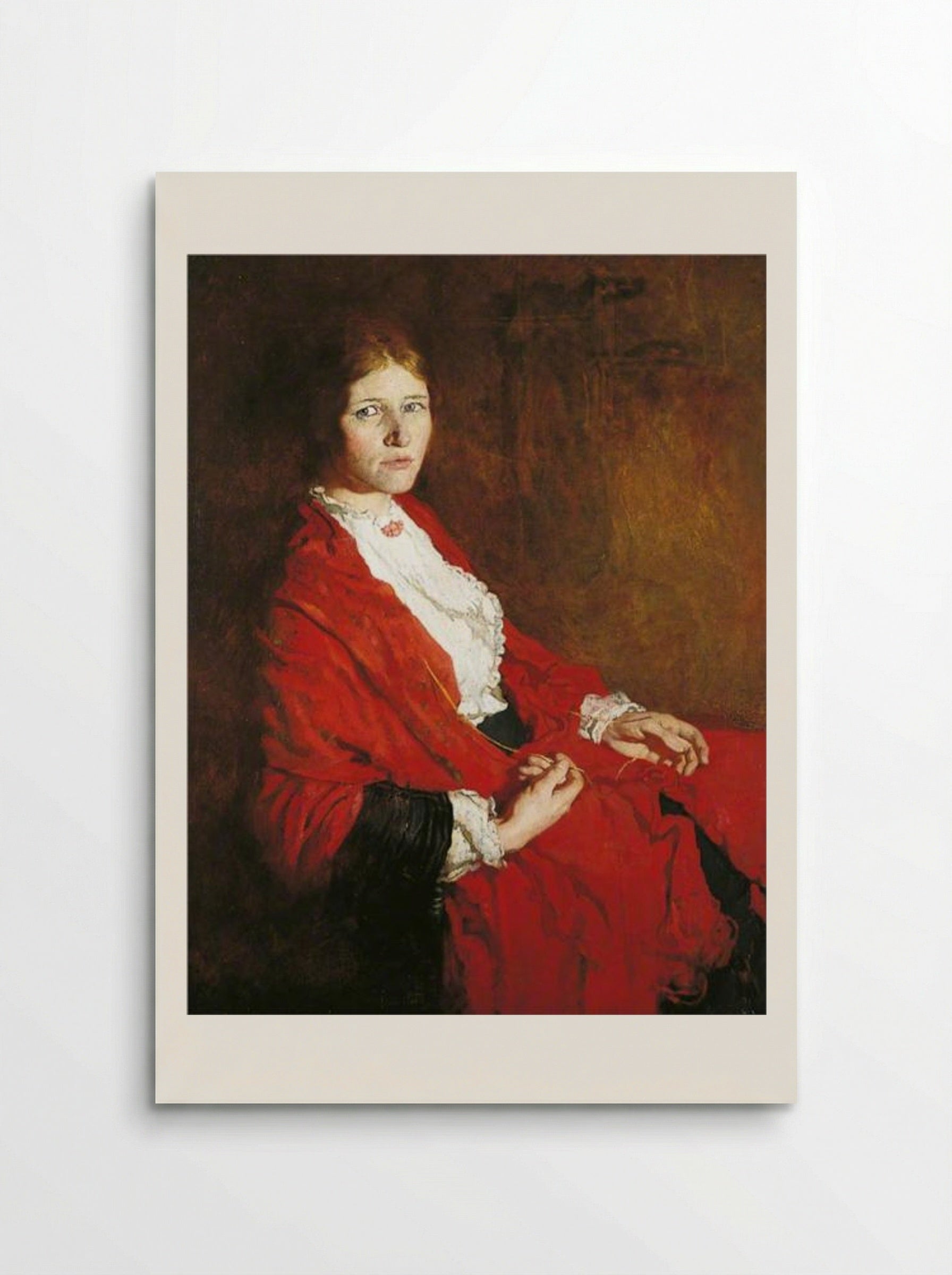 The Red Scarf - William Orpen - Poster