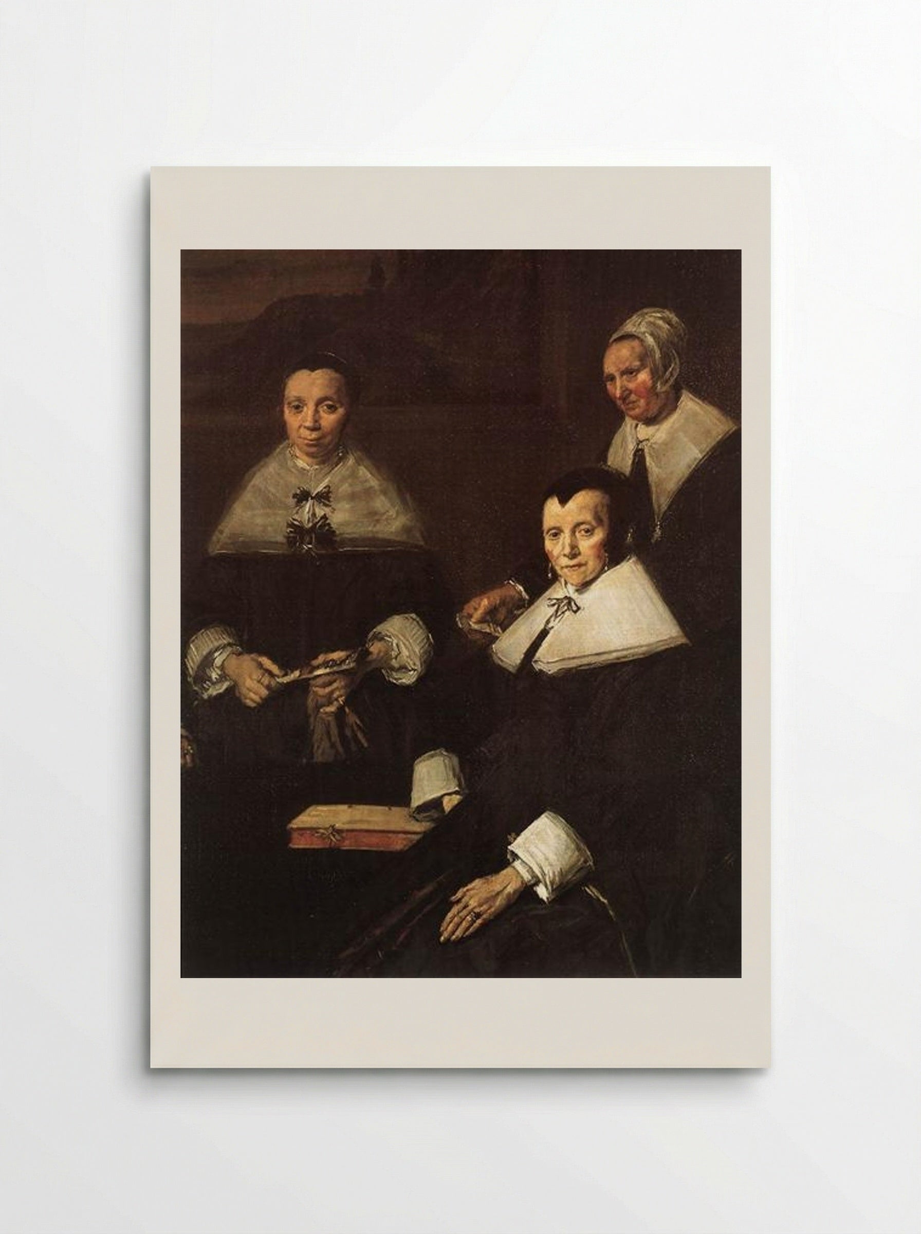 The Regentesses of the Old Men's Almshouse, Haarlem (detail) - Frans Hals - Poster