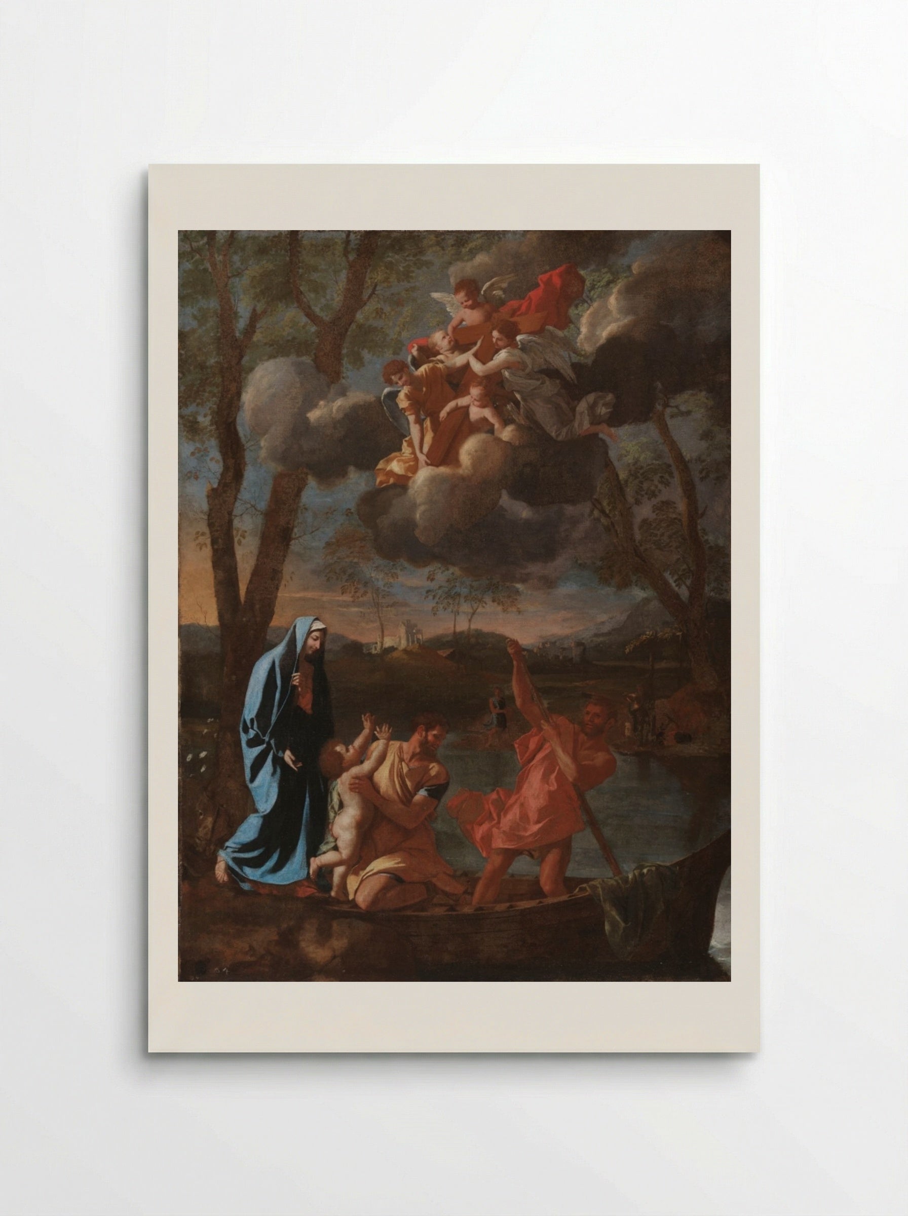 The Return of the Holy Family to Nazareth - Nicolas Poussin - Poster