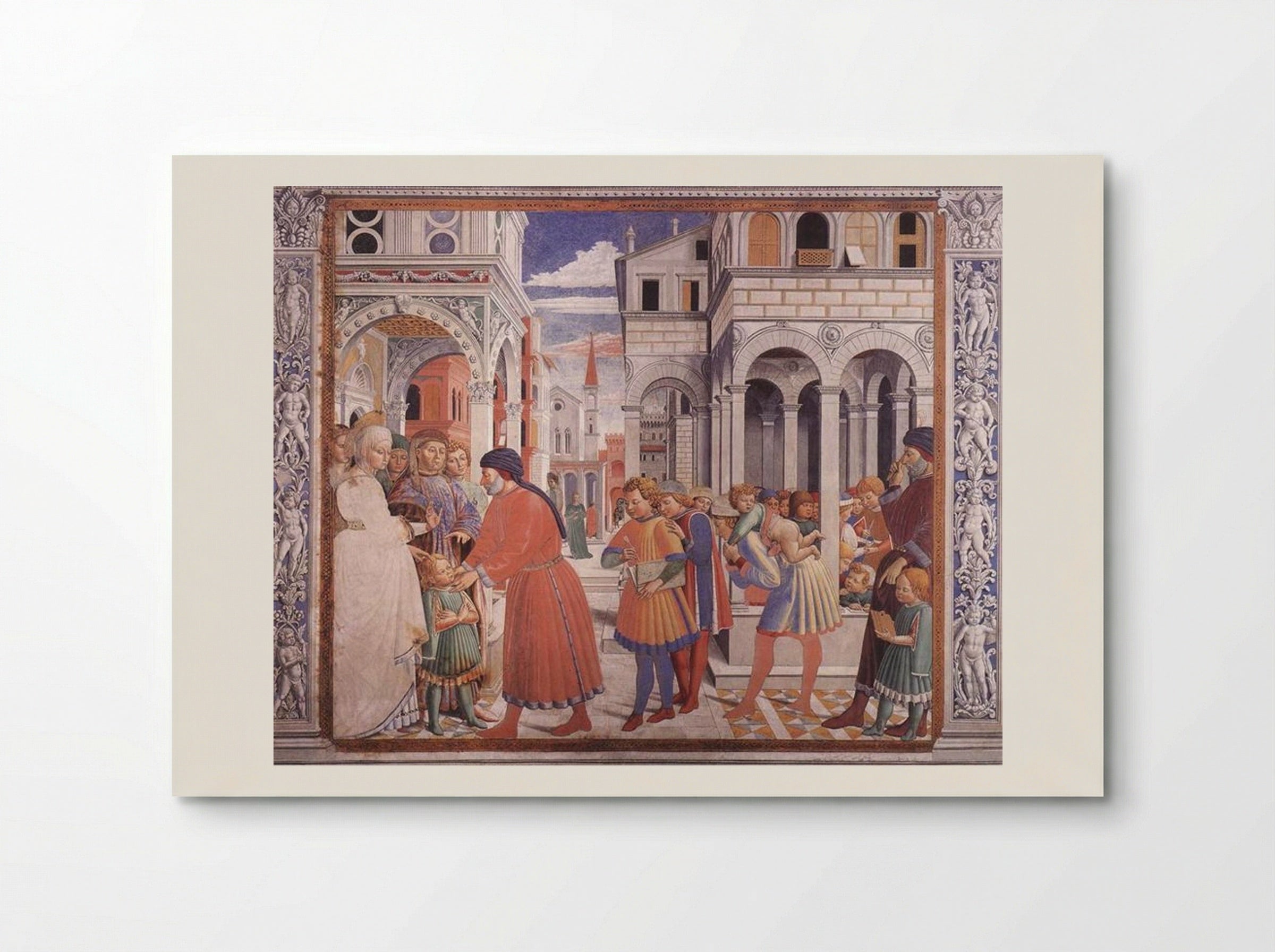 The School of Tagaste - Benozzo Gozzoli - Poster