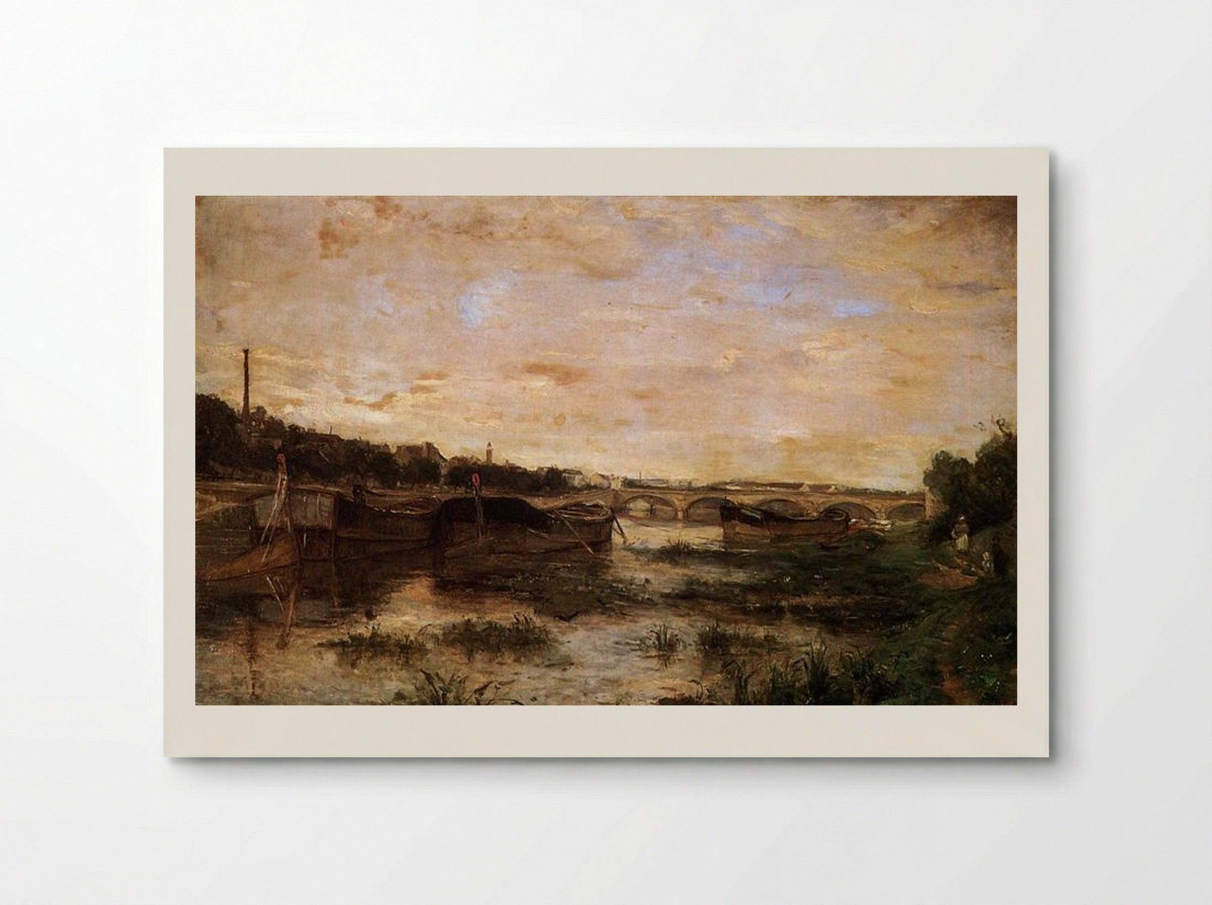 The Seine below the Pont d'Iéna - Berthe Morisot - Poster