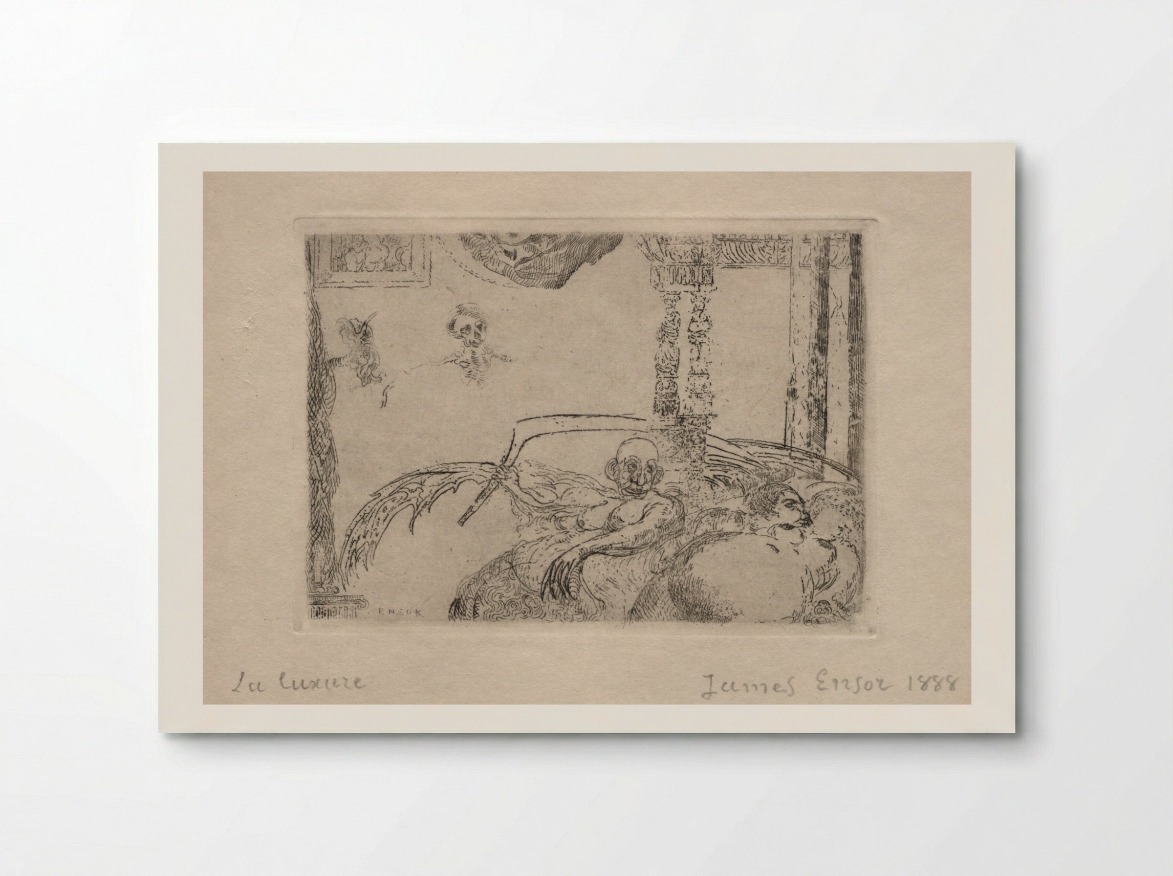 The Seven Deadly Sins: Lust - James Ensor - Poster