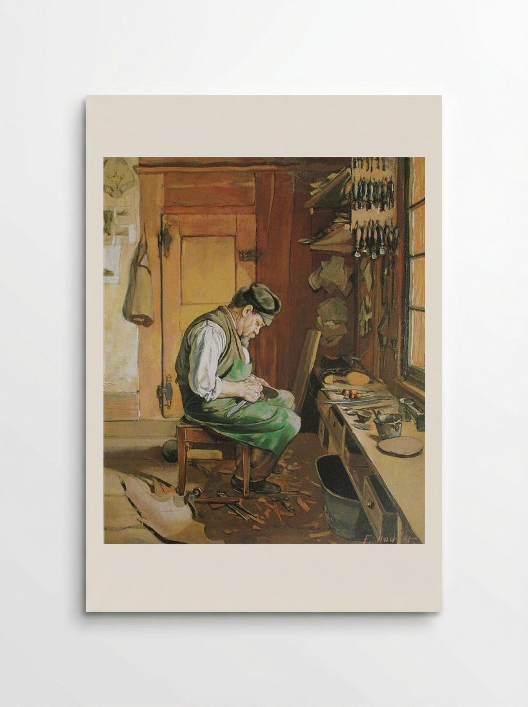 The Shoemaker - Ferdinand Hodler - Poster
