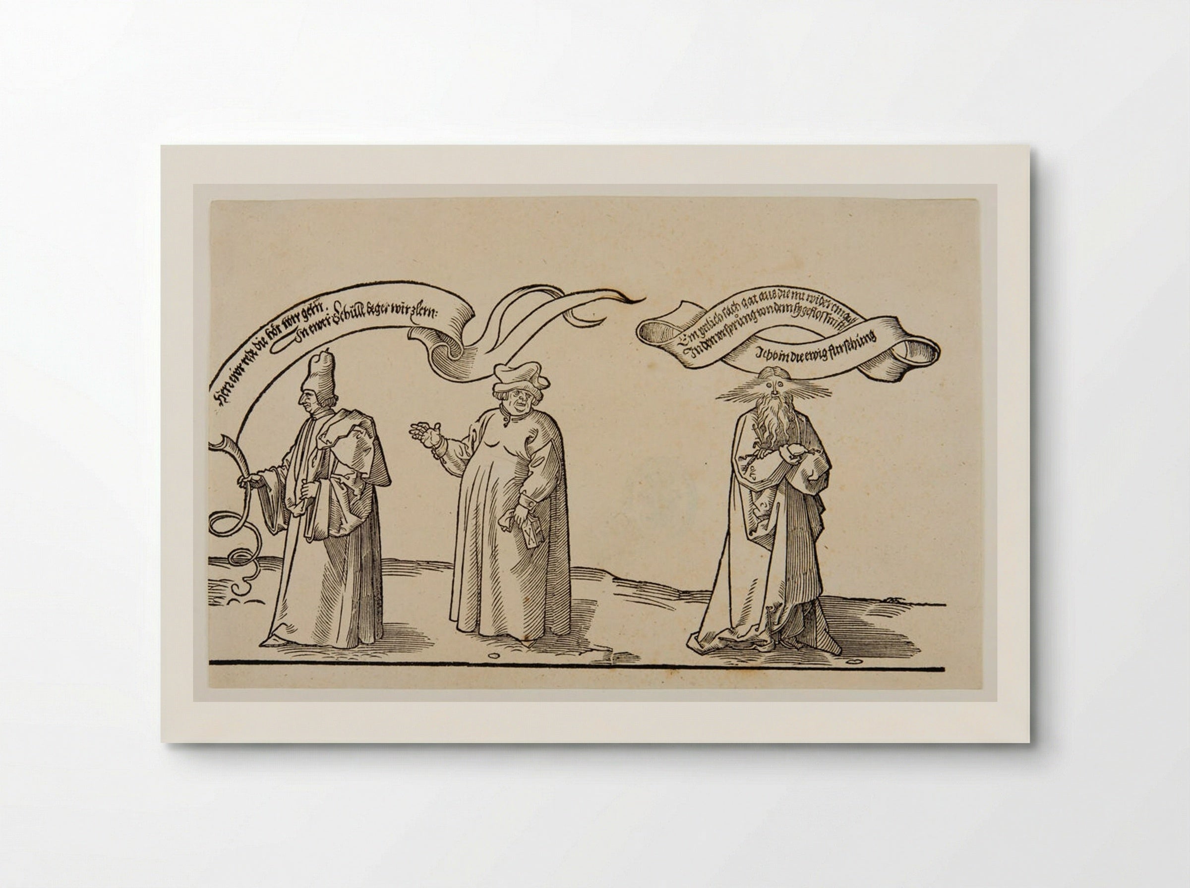 The Teacher, the Spiritual Being, and Eternal Providence - Albrecht Dürer - Poster