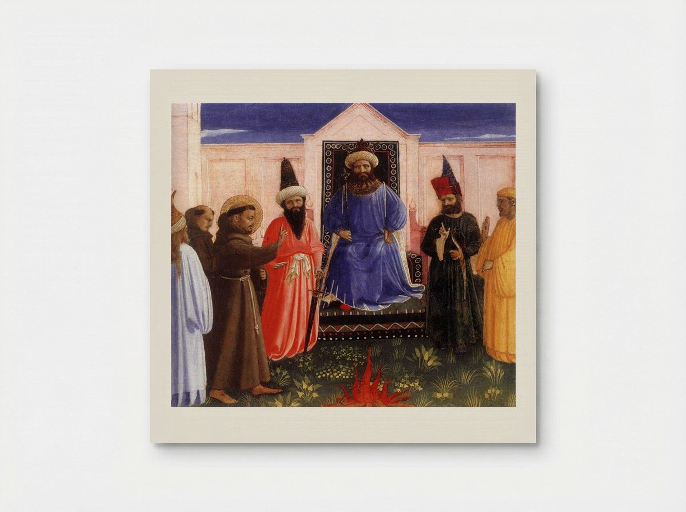 The Trial by Fire of St. Francis before the Sultan - Fra Angelico - Poster