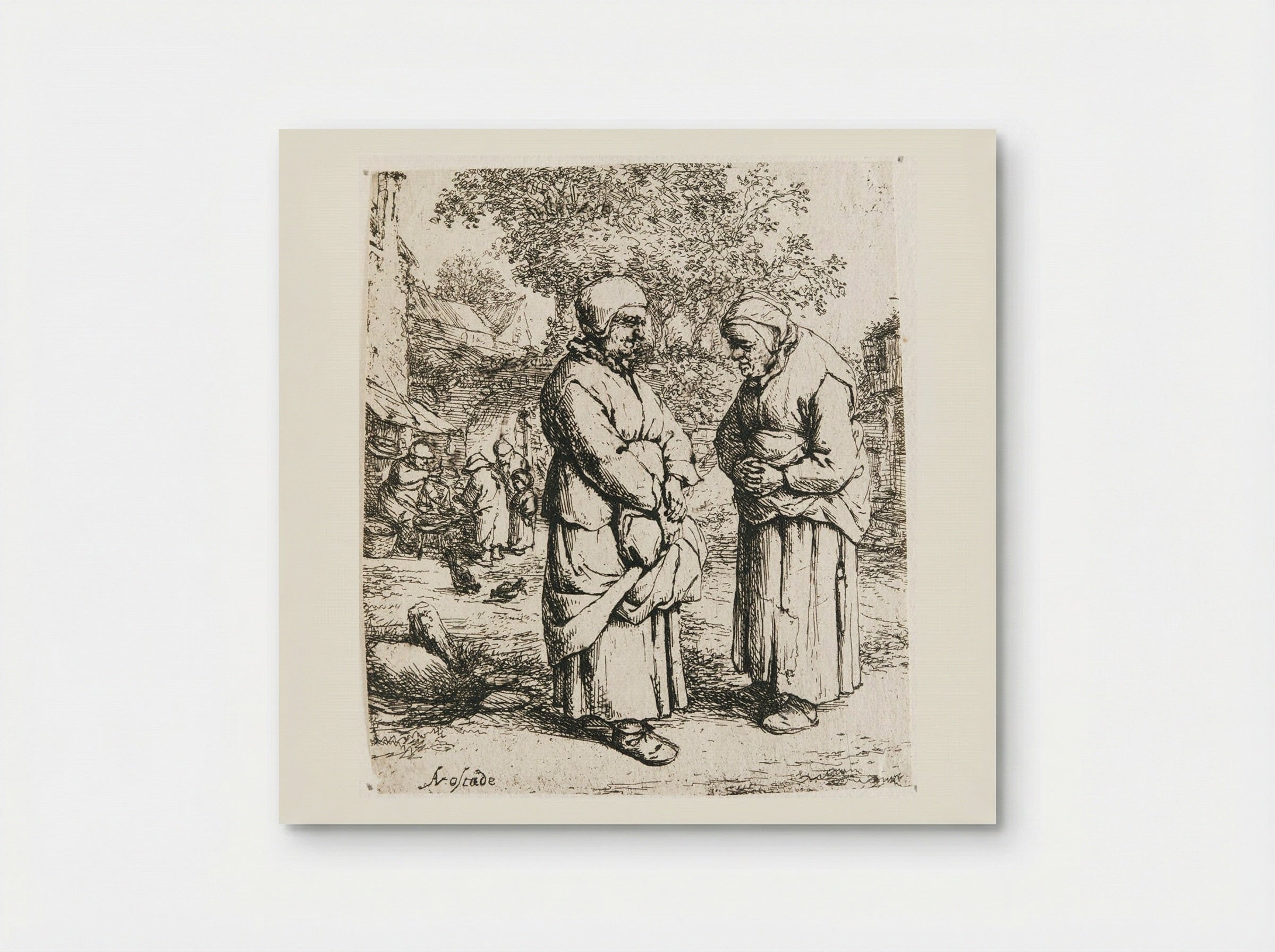 The Two Gossips - Adriaen van Ostade - Poster