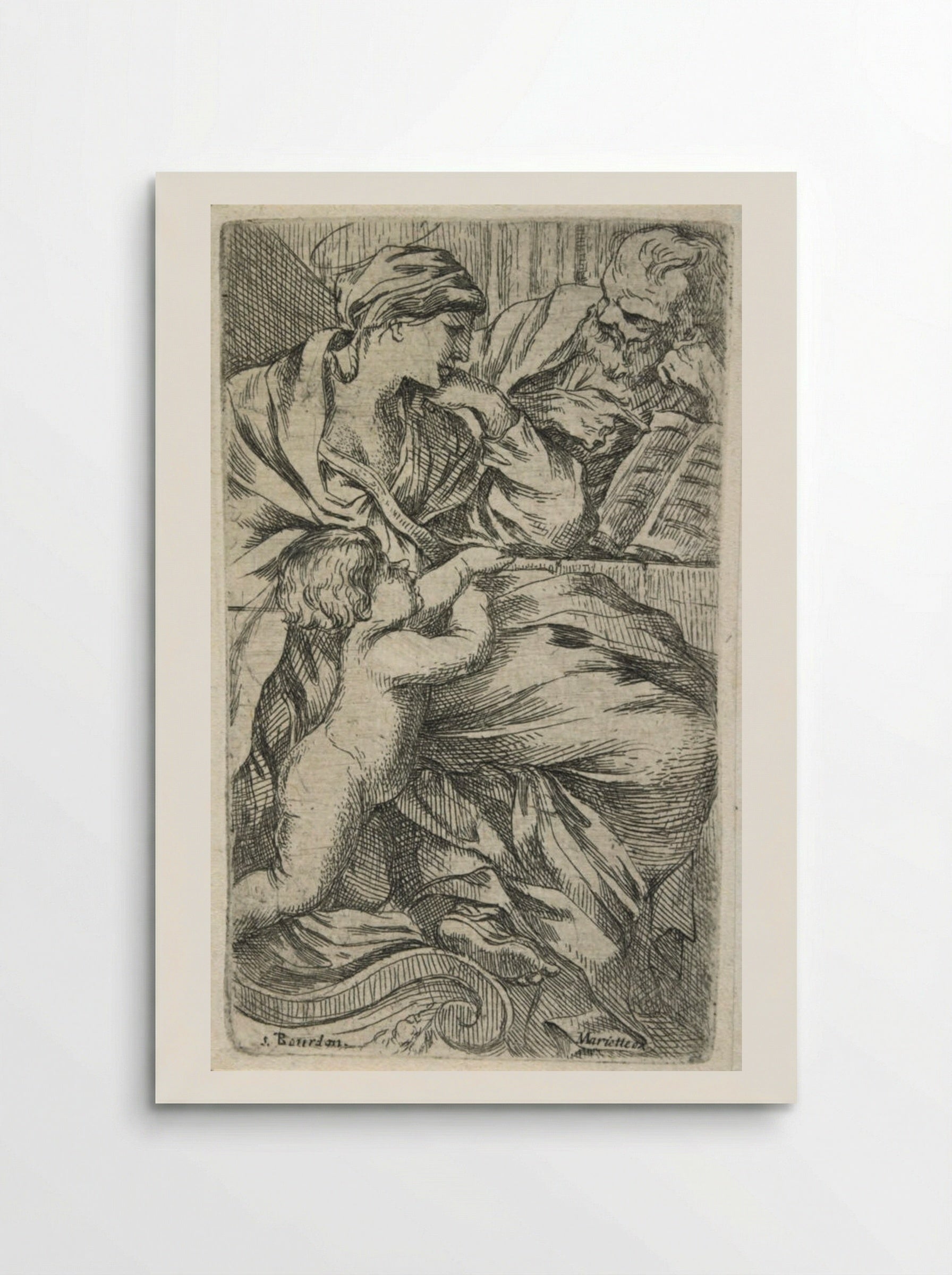 The Virgin with the Book - Sébastien Bourdon - Poster
