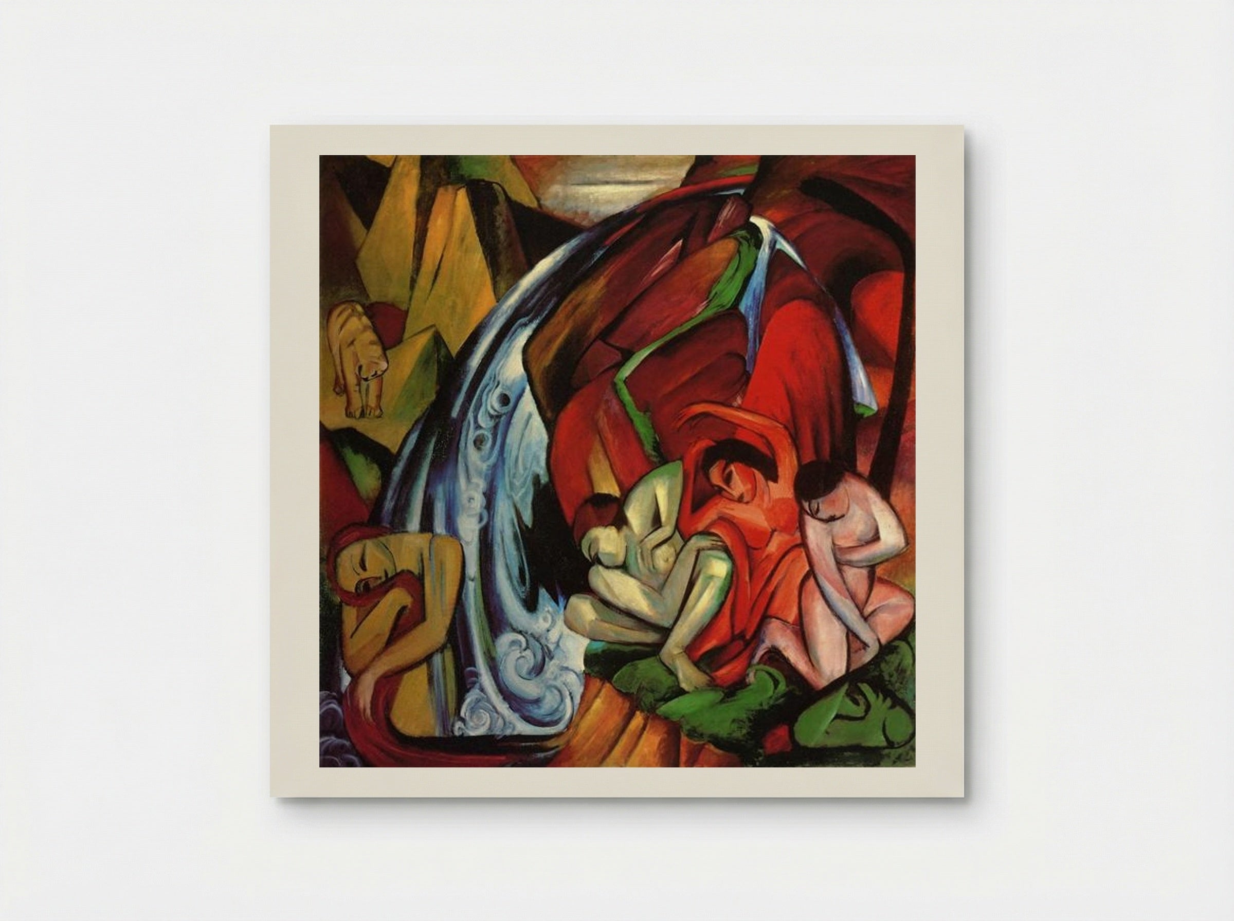 The Waterfall - Franz Marc - Poster