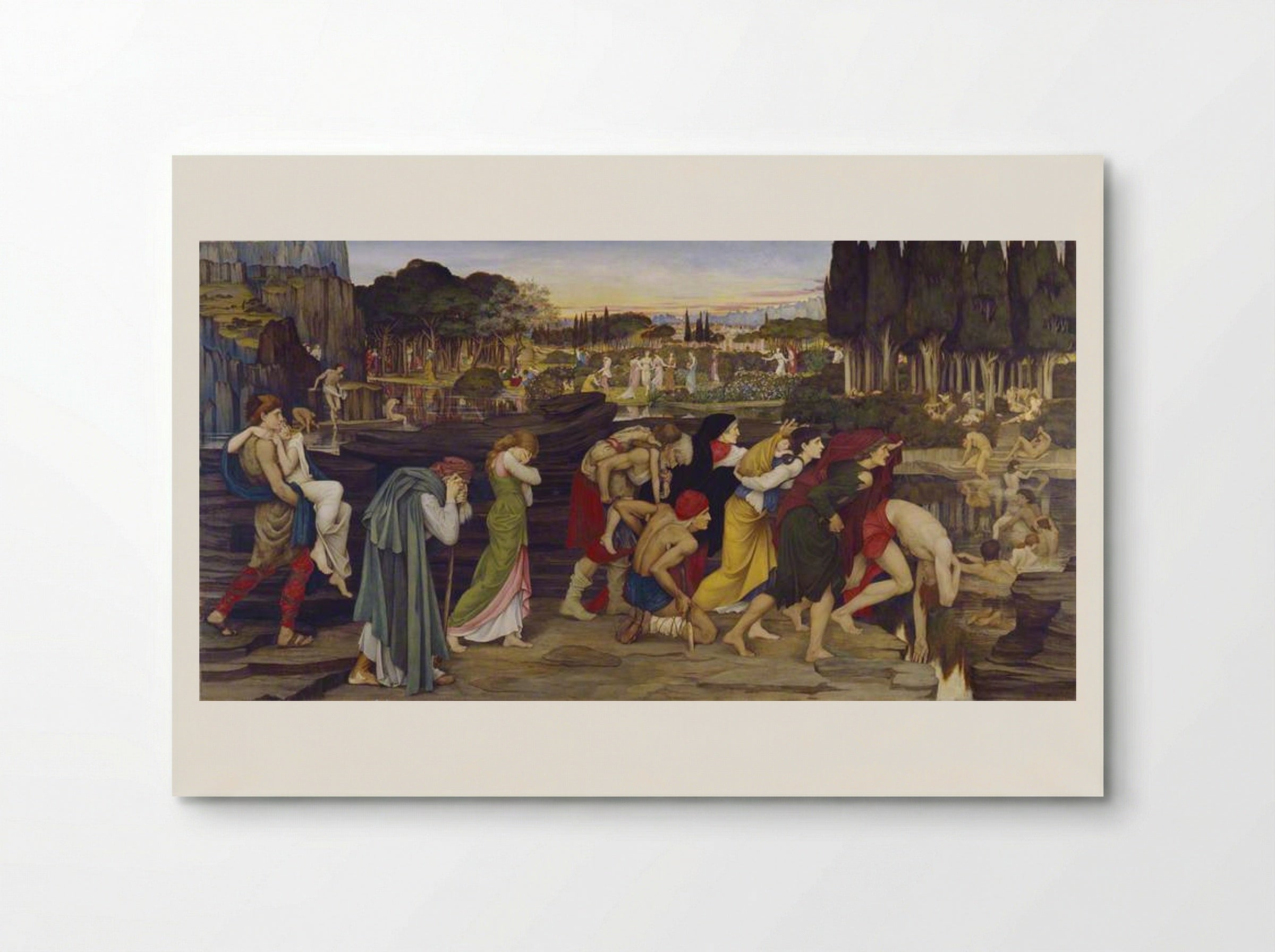The Waters of Lethe by the Plains of Elysium - John Roddam Spencer Stanhope - Poster