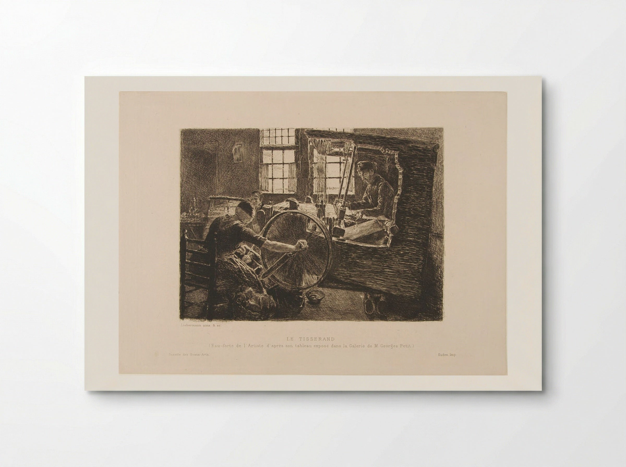 The Weaver - Max Liebermann - Poster