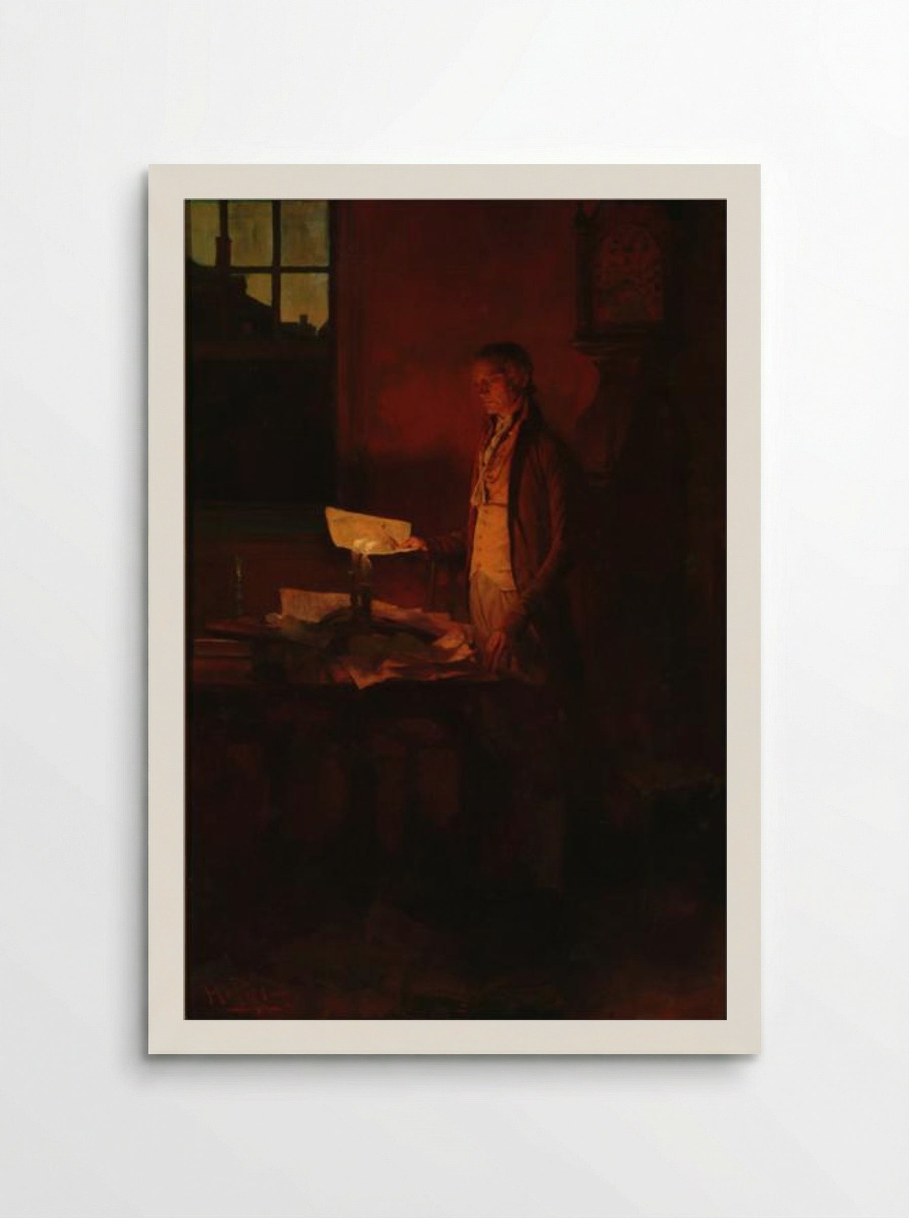 Thomas Jefferson Writing the Declaration of Independence - Howard Pyle - Poster