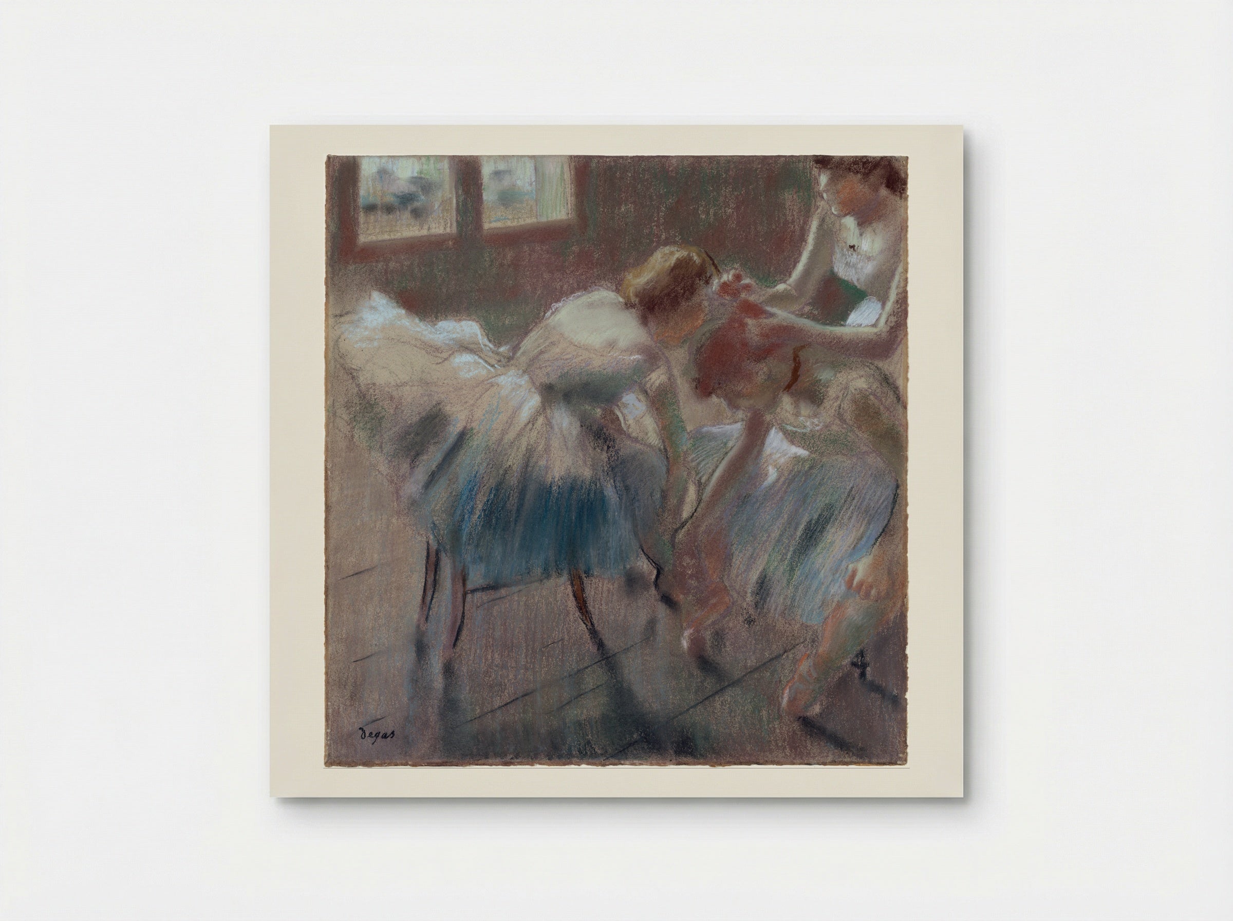 Three Dancers Preparing for Class - Edgar Degas - Poster