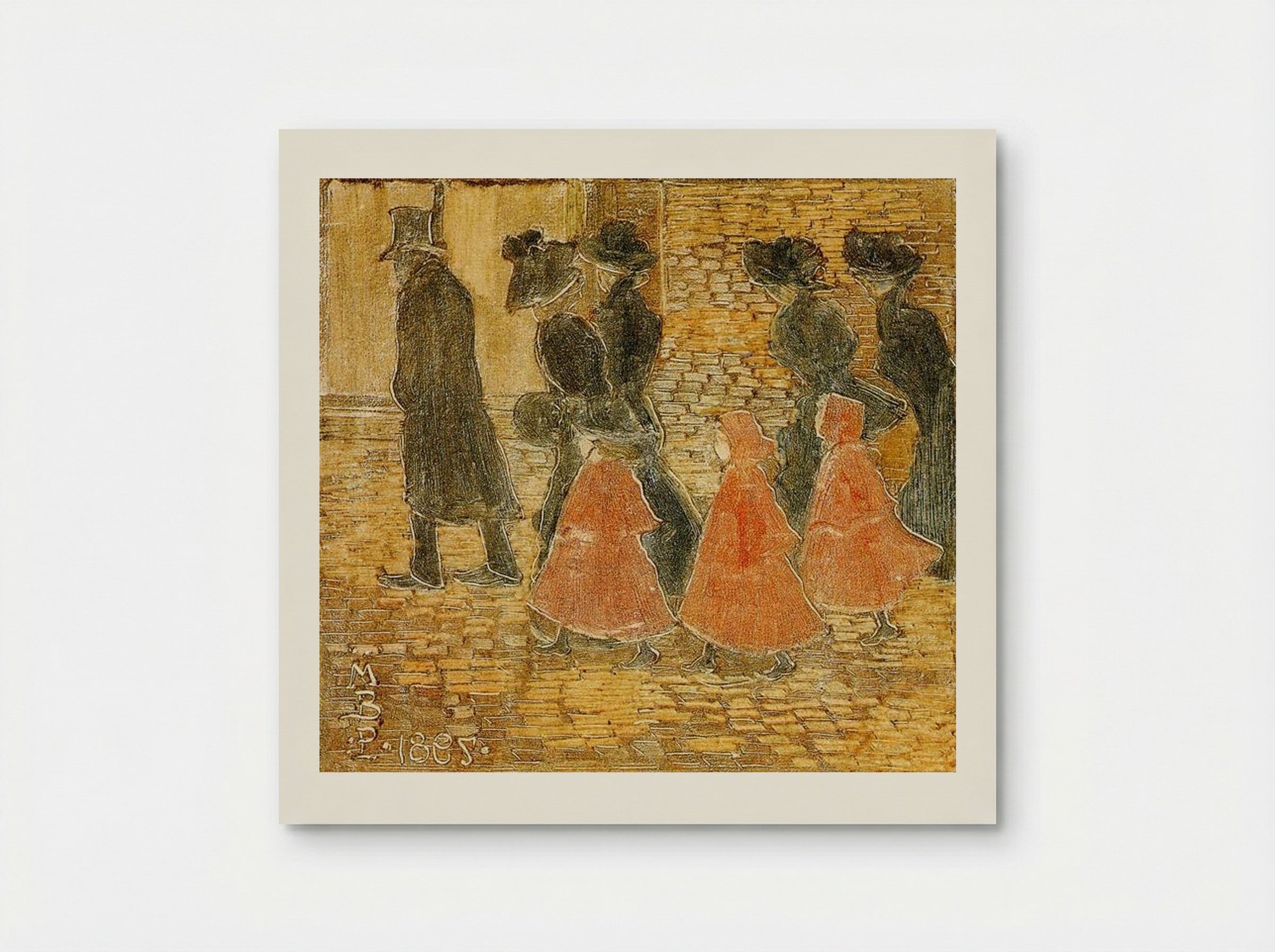 Three Little Girls in Red - Maurice Prendergast - Poster