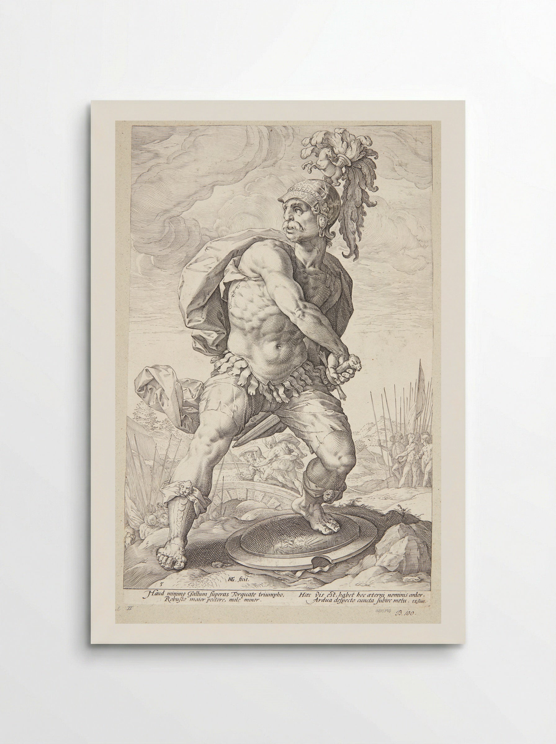 Titus Manlius Torquatus - Hendrick Goltzius - Poster