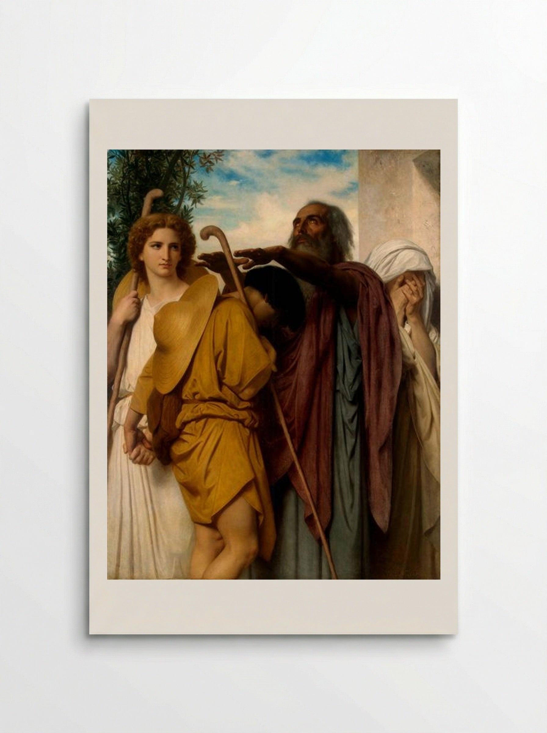 Tobias Receives his Father's Blessing - William-Adolphe Bouguereau - Poster