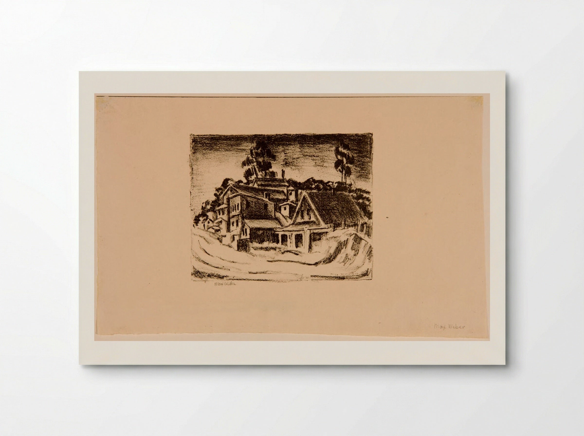 Town (The Huts) - Max Weber - Poster