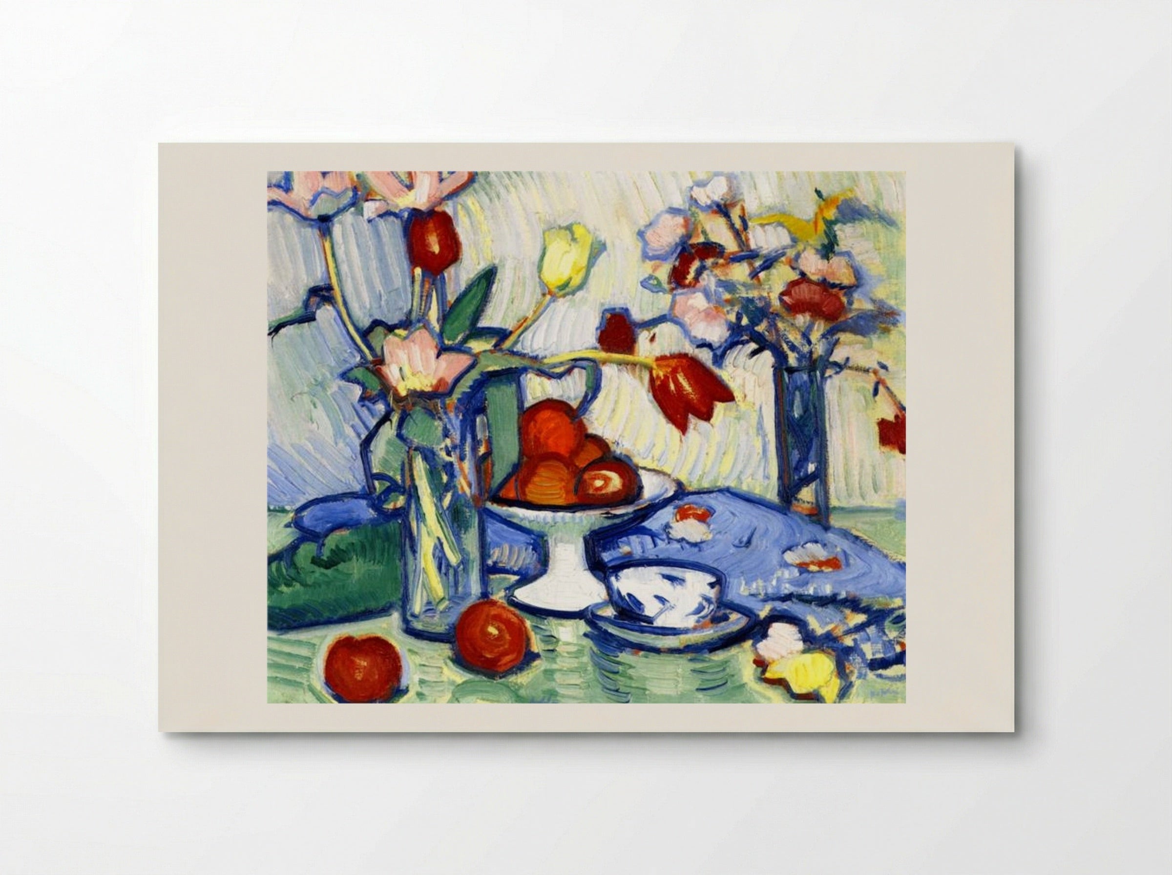 Tulips and Fruit - Samuel Peploe - Poster