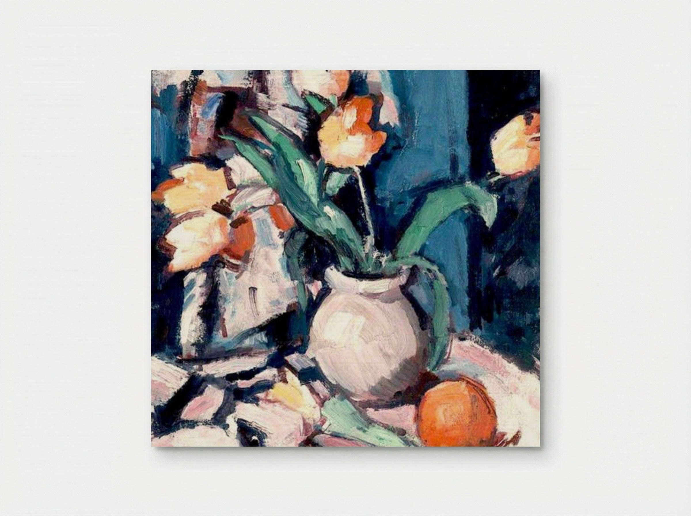 Tulips in a Brown Jar - Samuel Peploe - Poster