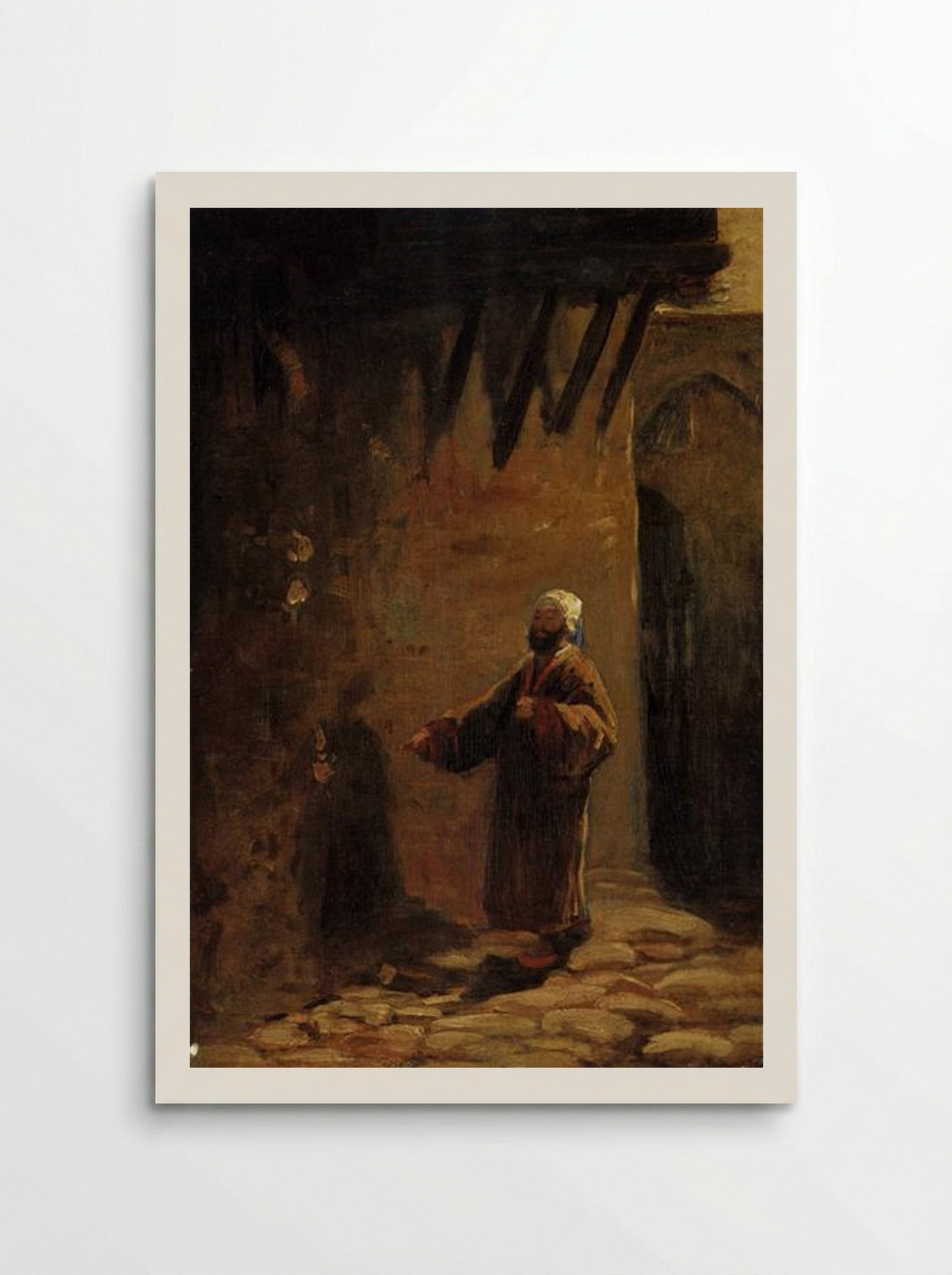 Turk in Enger Gasse - Carl Spitzweg - Poster