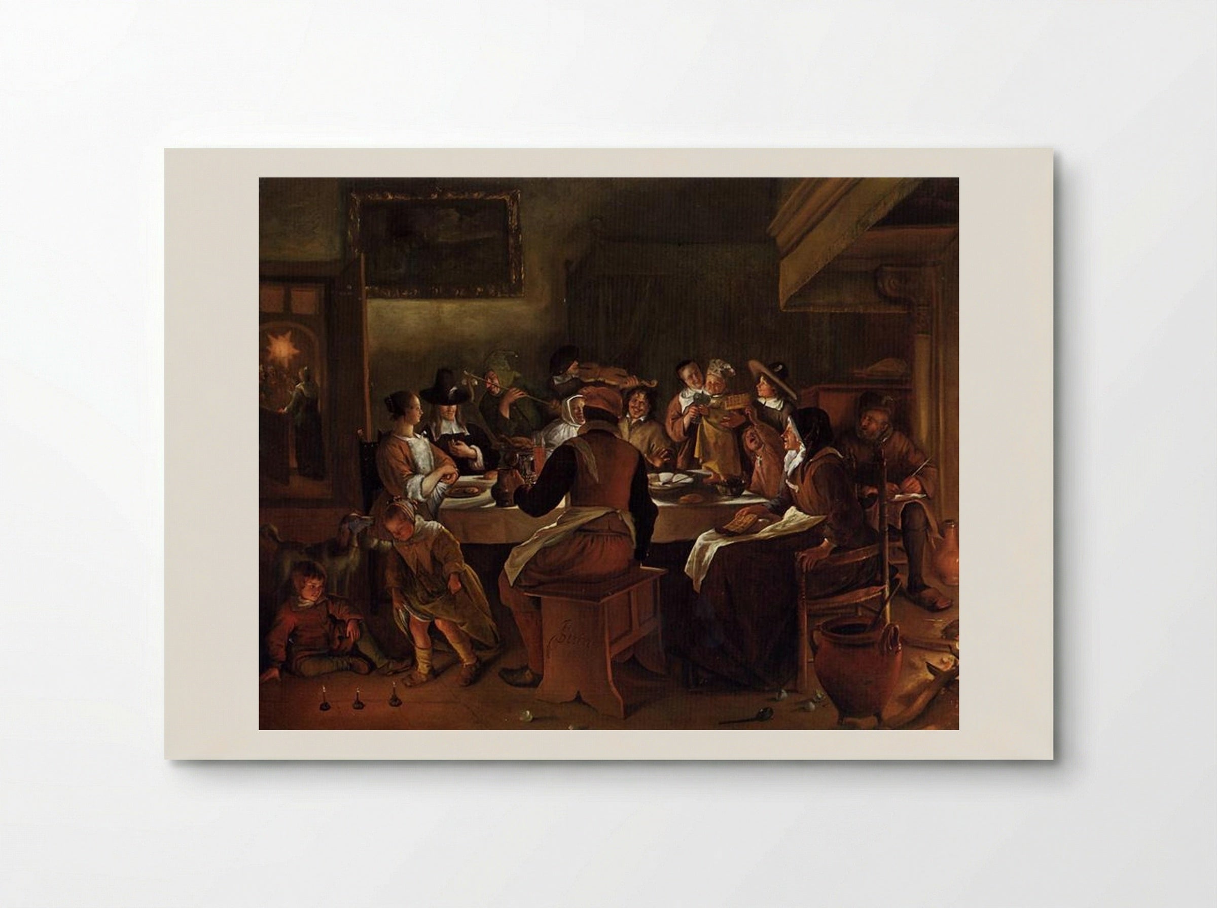 Twelfth Night - Jan Steen - Poster