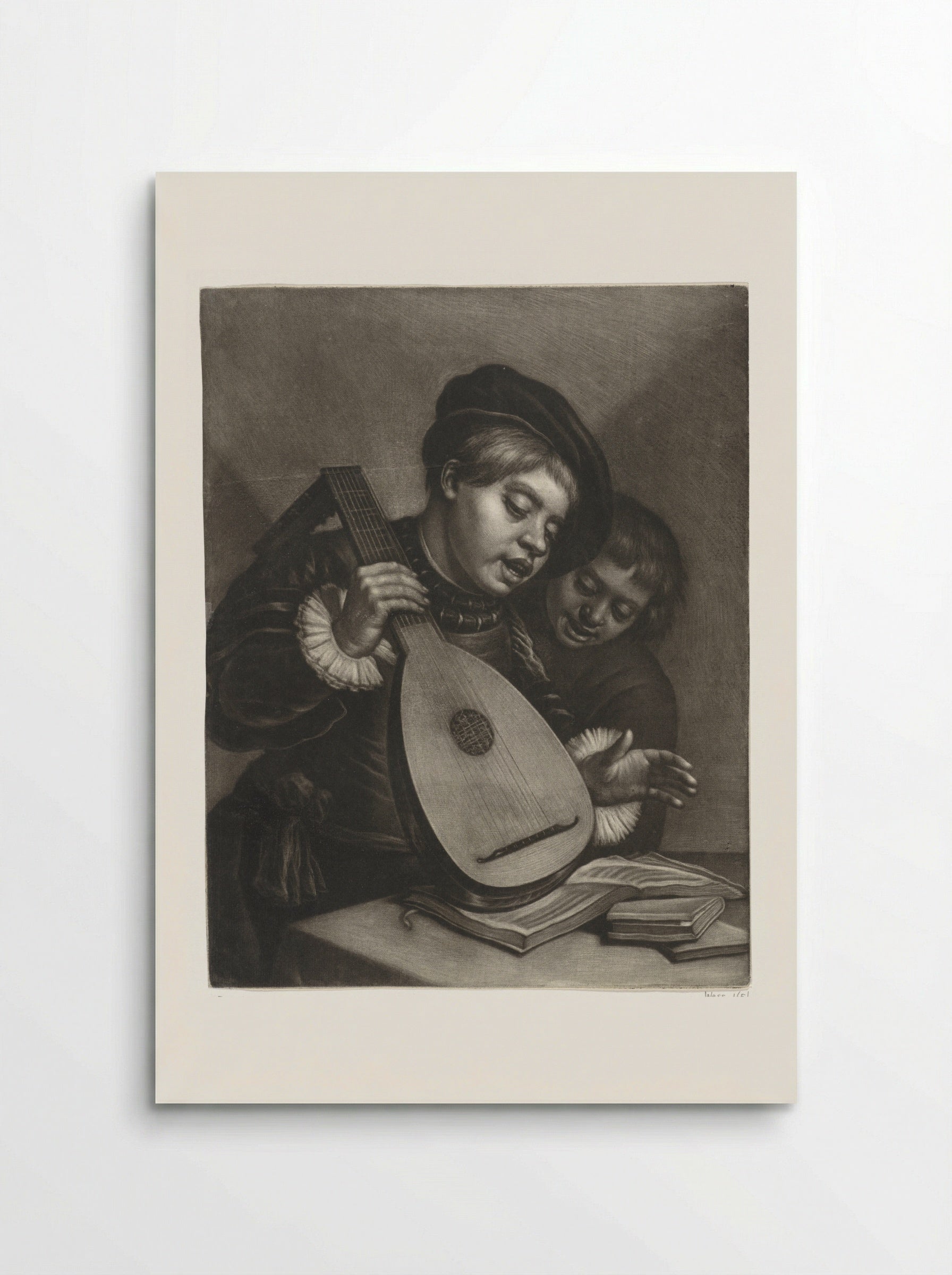 Two Singing Boys - Wallerant Vaillant - Poster