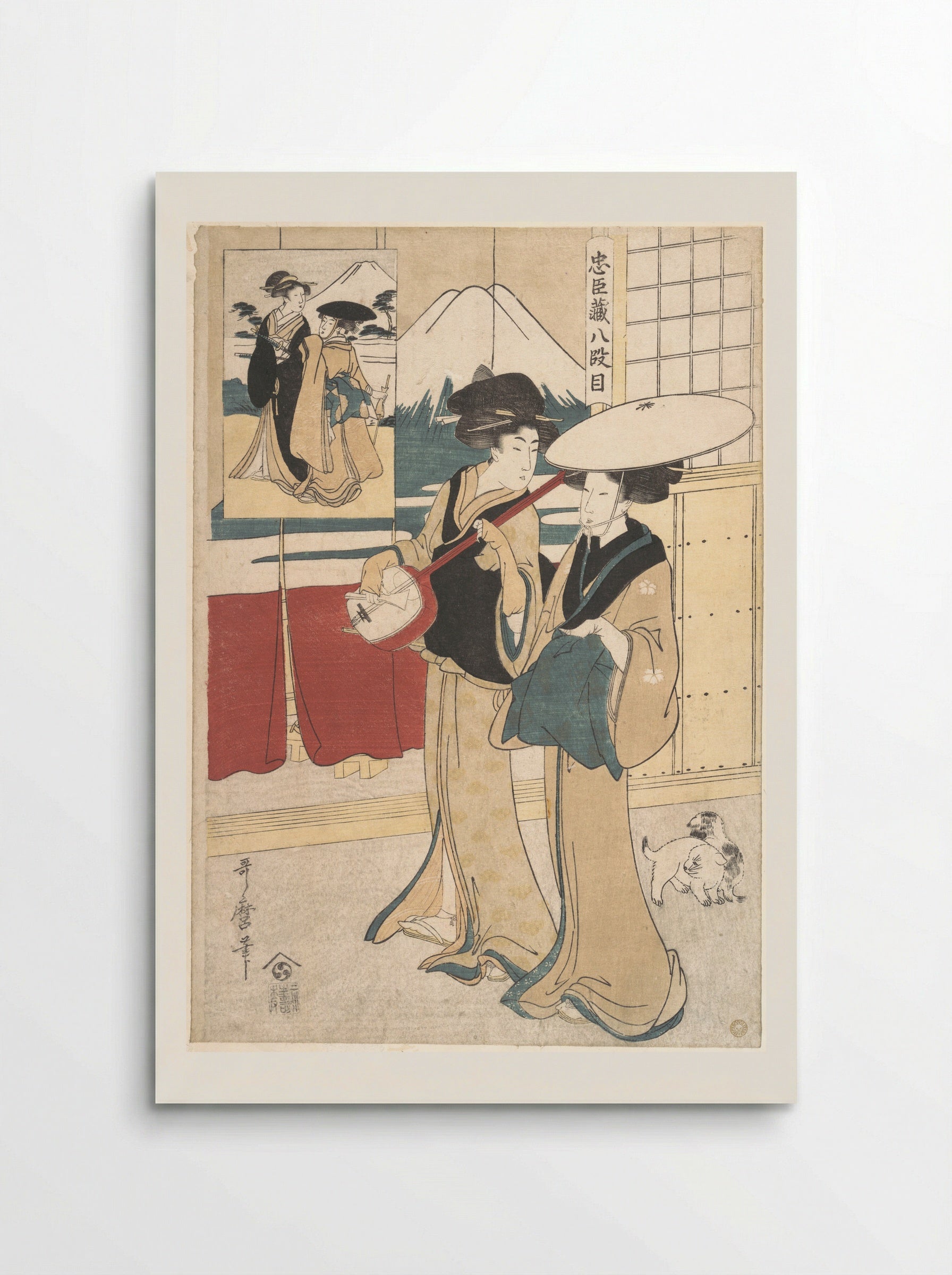 Two Tori-oi, or Itinerant Women Musicians of the Eta Class - Kitagawa Utamaro - Poster
