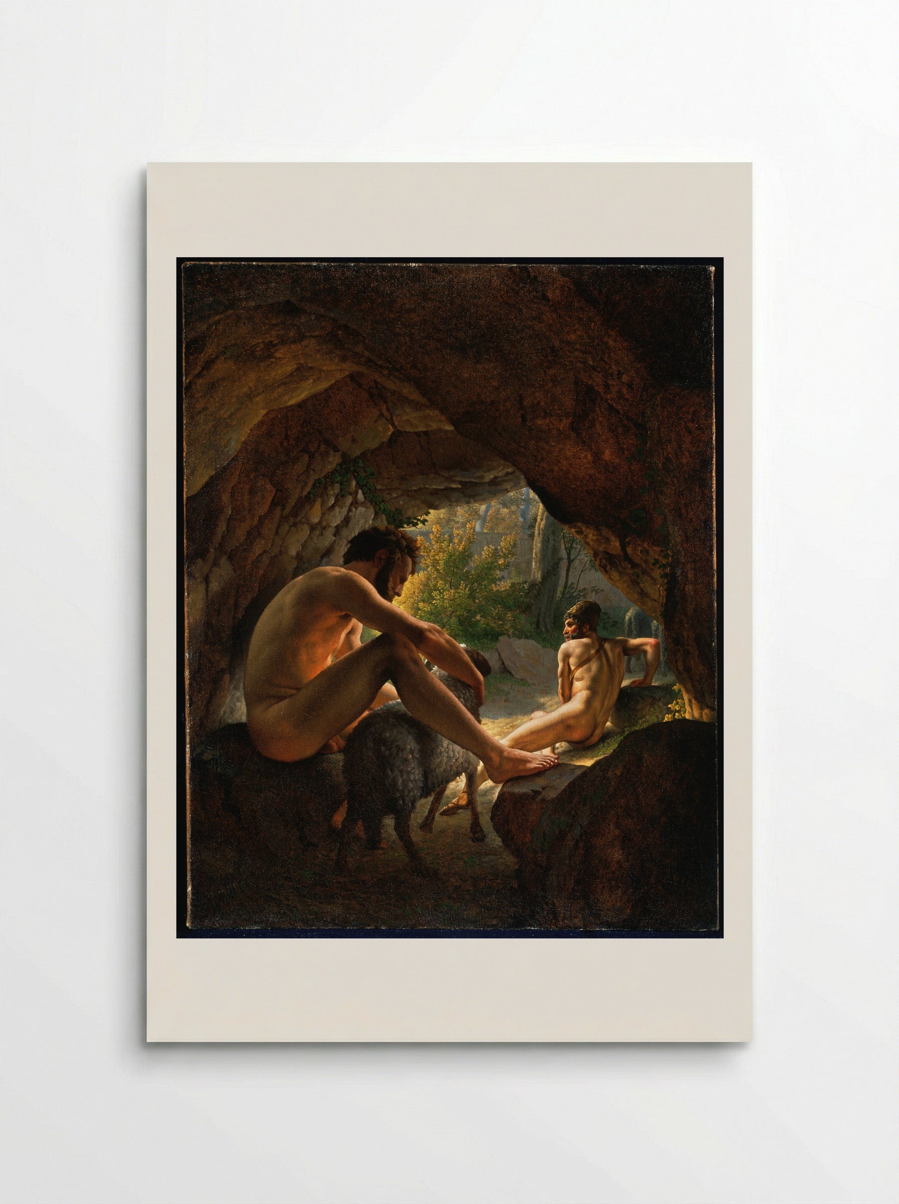 Ulysses Fleeing the Cave of Polyphemus - Christoffer Wilhelm Eckersberg - Poster
