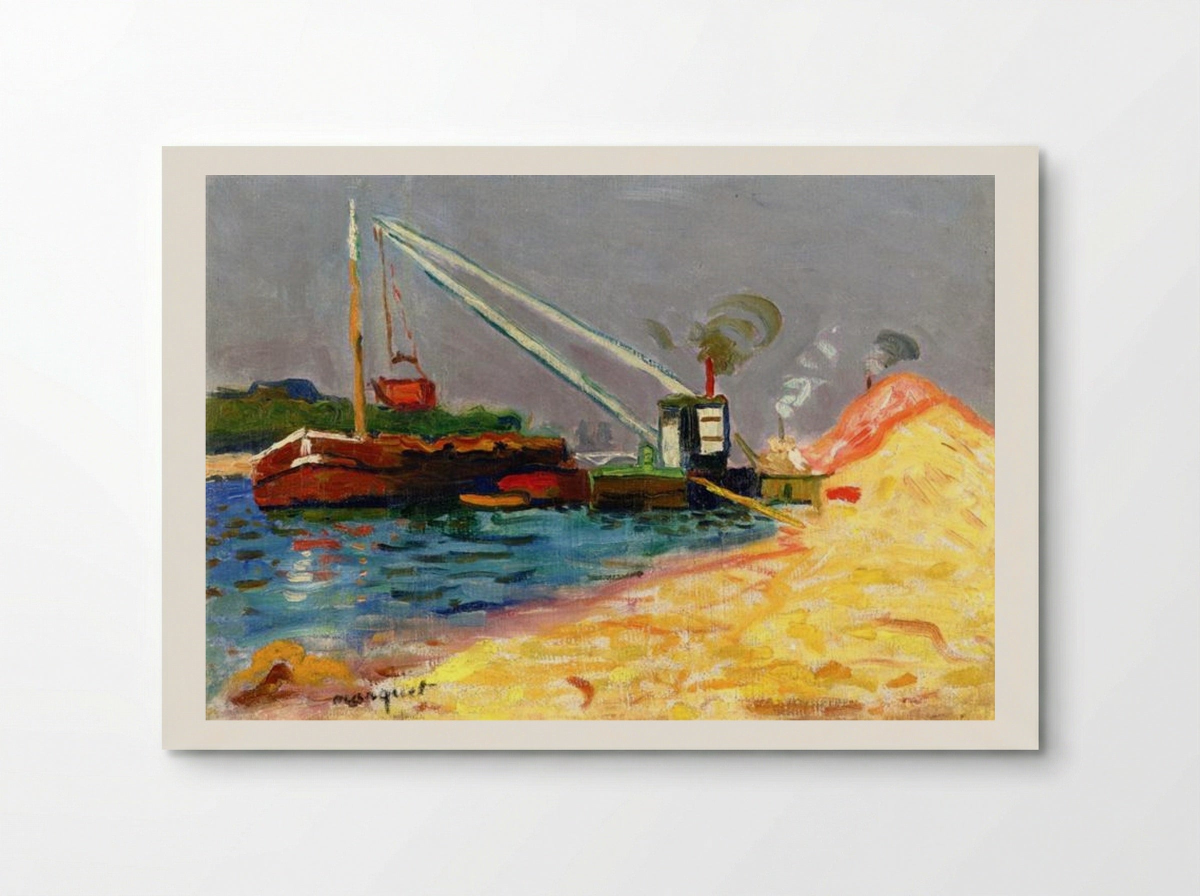 Unloading Sand - Albert Marquet - Poster
