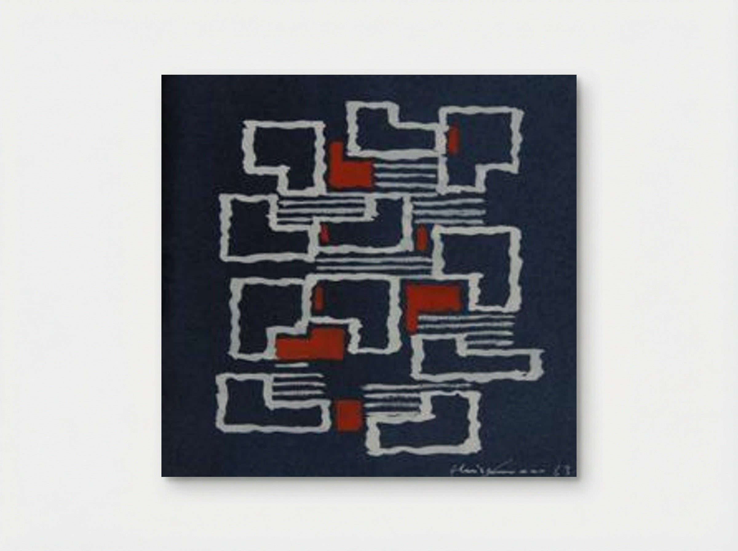 Untitled (Geometric Abstraction) - Adolf Fleischmann - Poster