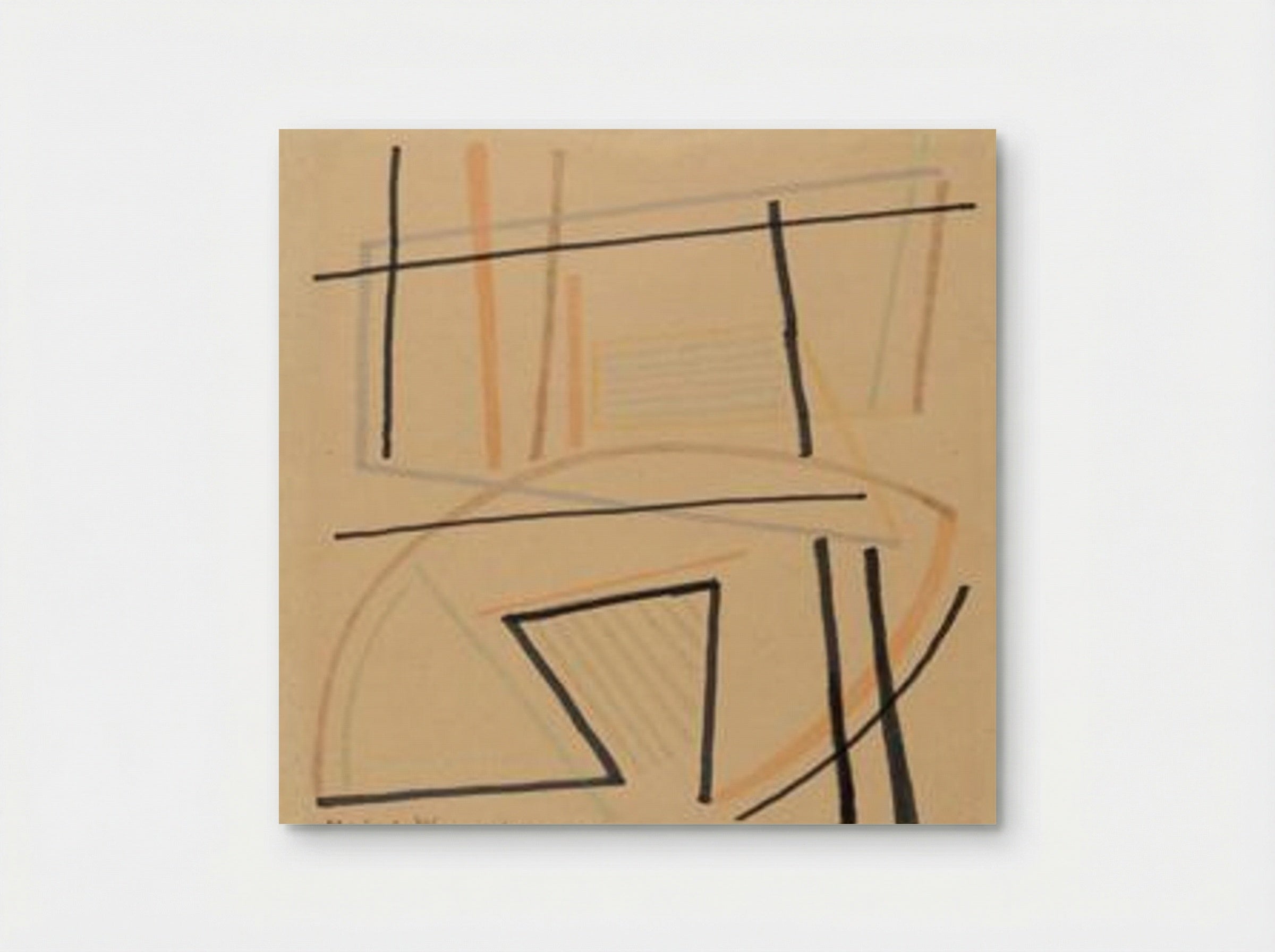 Untitled (Geometric Composition) - Alberto Magnelli - Poster