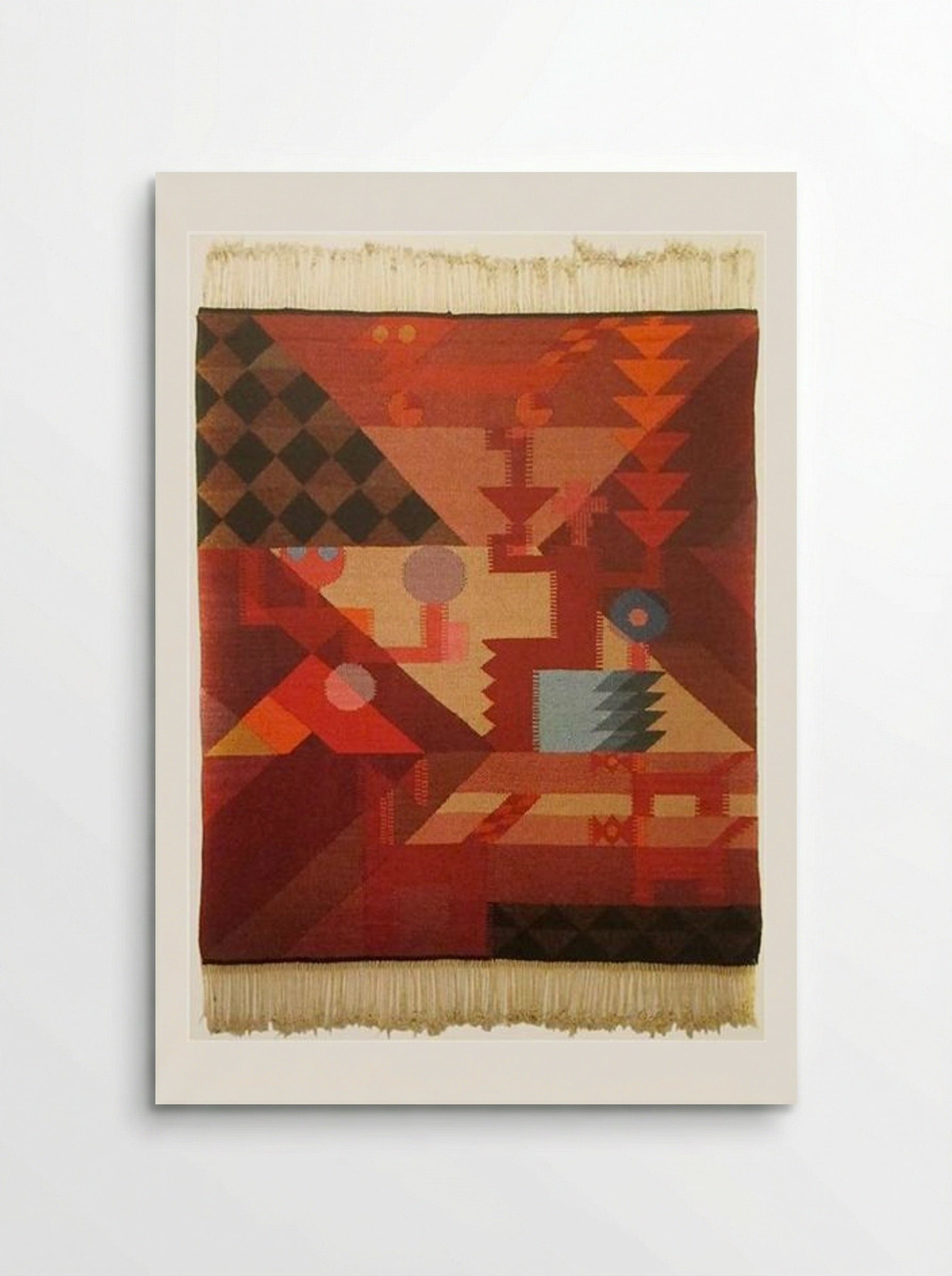 Untitled (Geometric Textile Design) - Sophie Taeuber-Arp - Poster